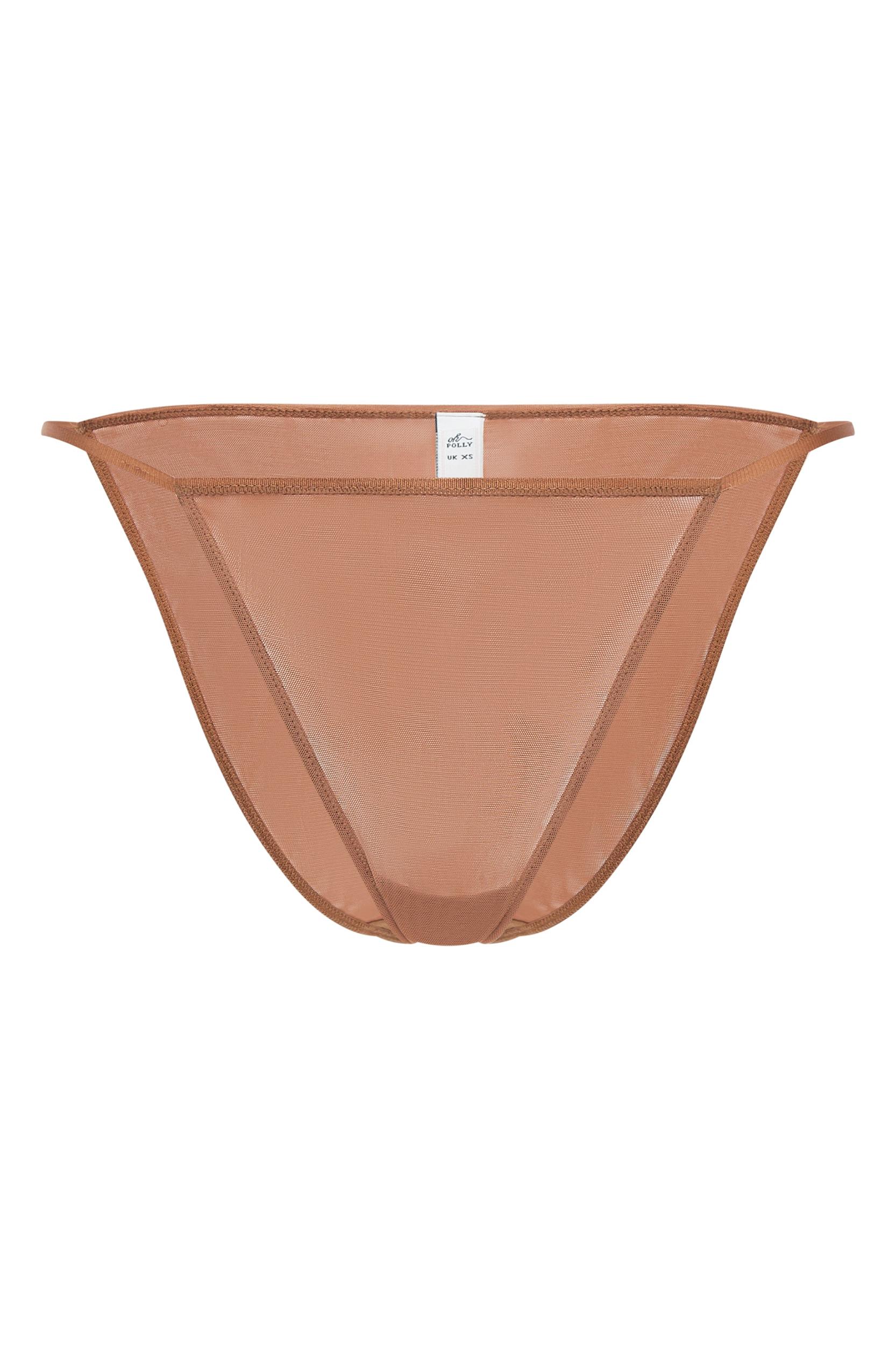 Soft Mesh String Bikini in Honey Product Image