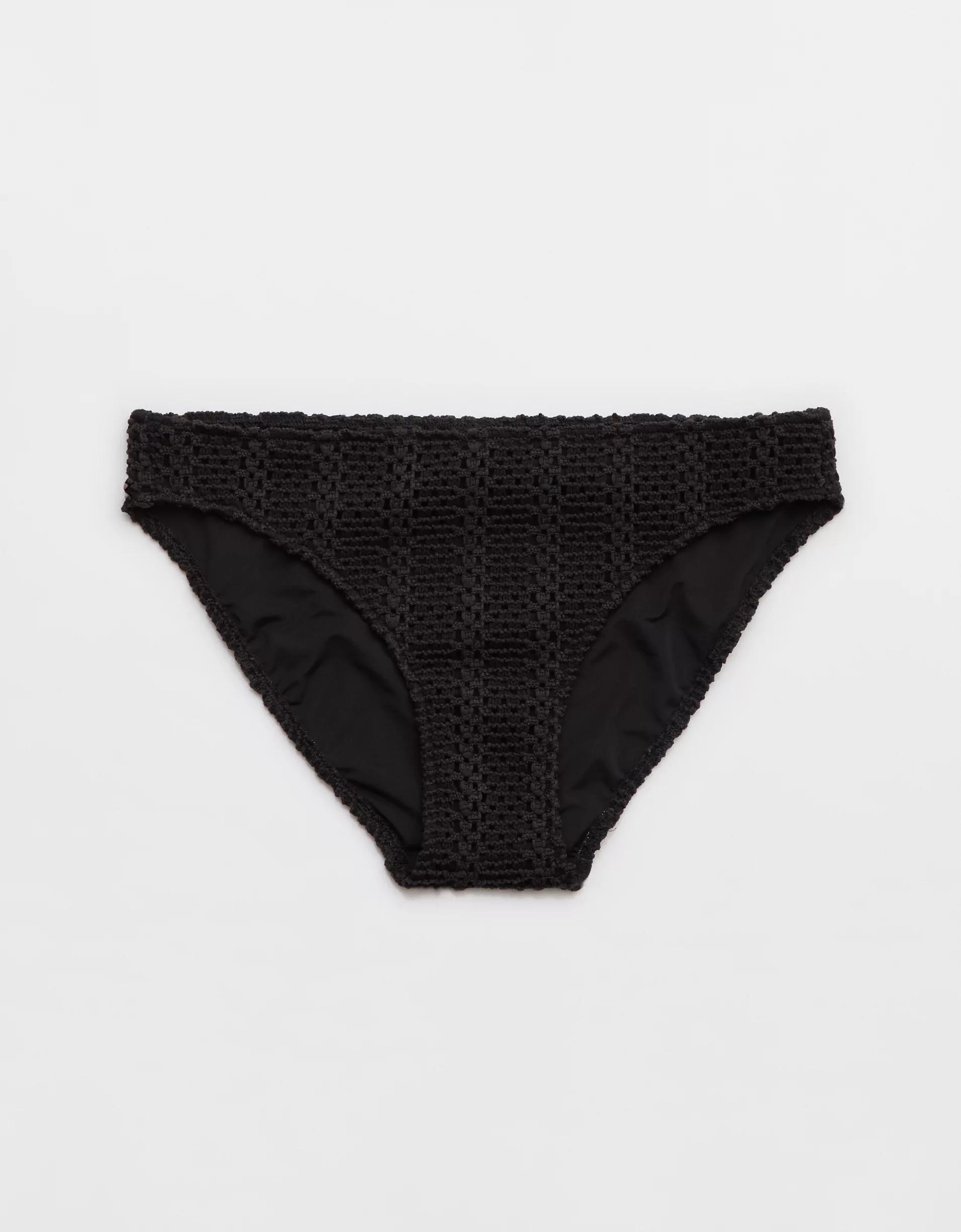 Aerie The Classic Cloudweave Crochet Bikini Bottom Product Image