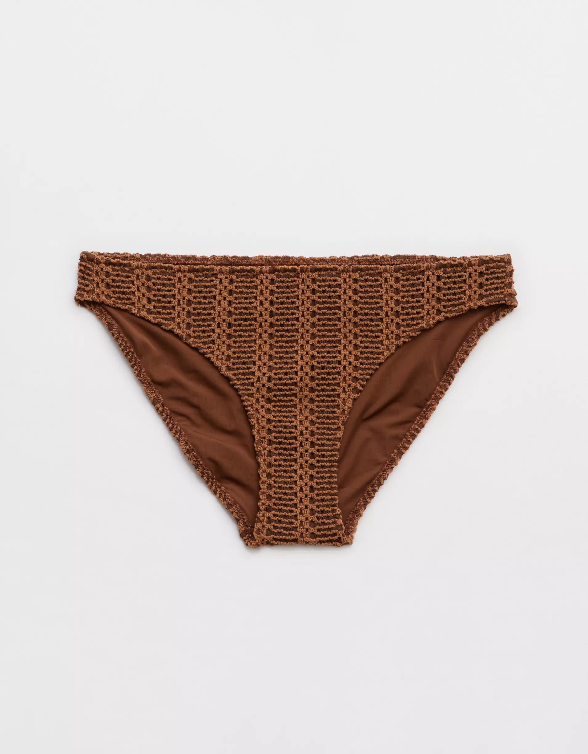 Aerie The Classic Cloudweave Crochet Bikini Bottom Product Image