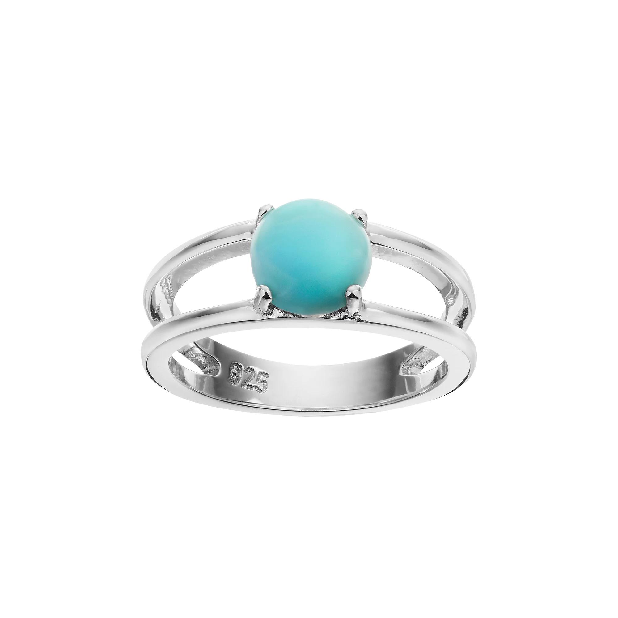 Sterling Silver Larimar Ring, Women's, Size: 8, Blue Product Image