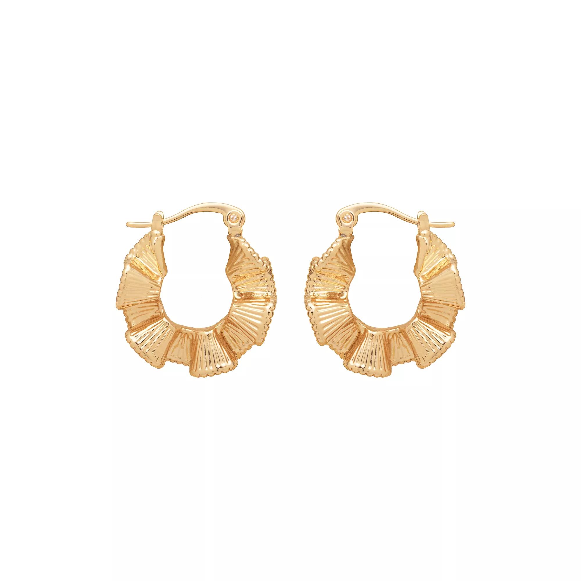 LC Lauren Conrad Ribbed Mini Hoop Earrings, Women's, None Product Image
