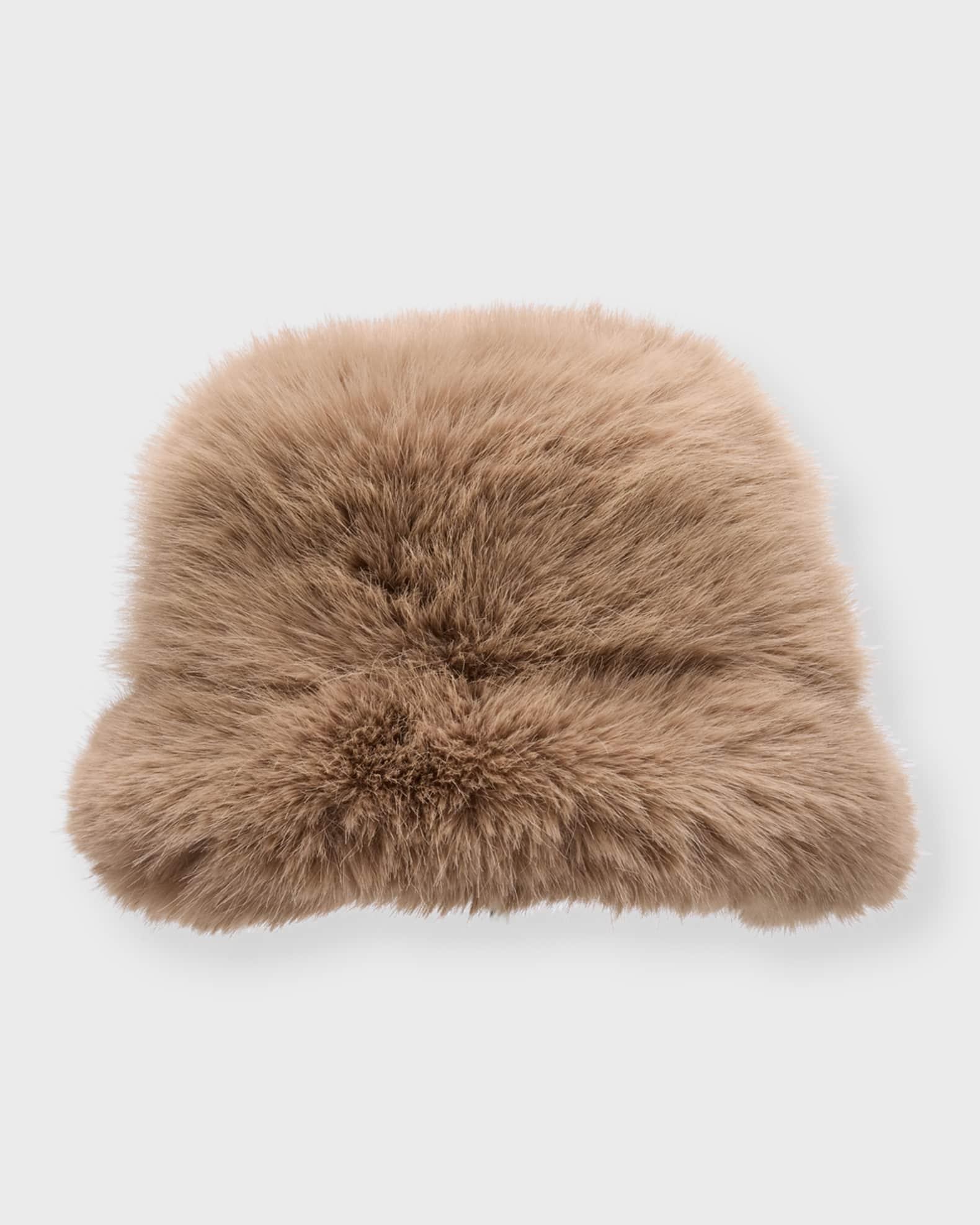 Eyelash Faux Fur Bucket Hat  Product Image