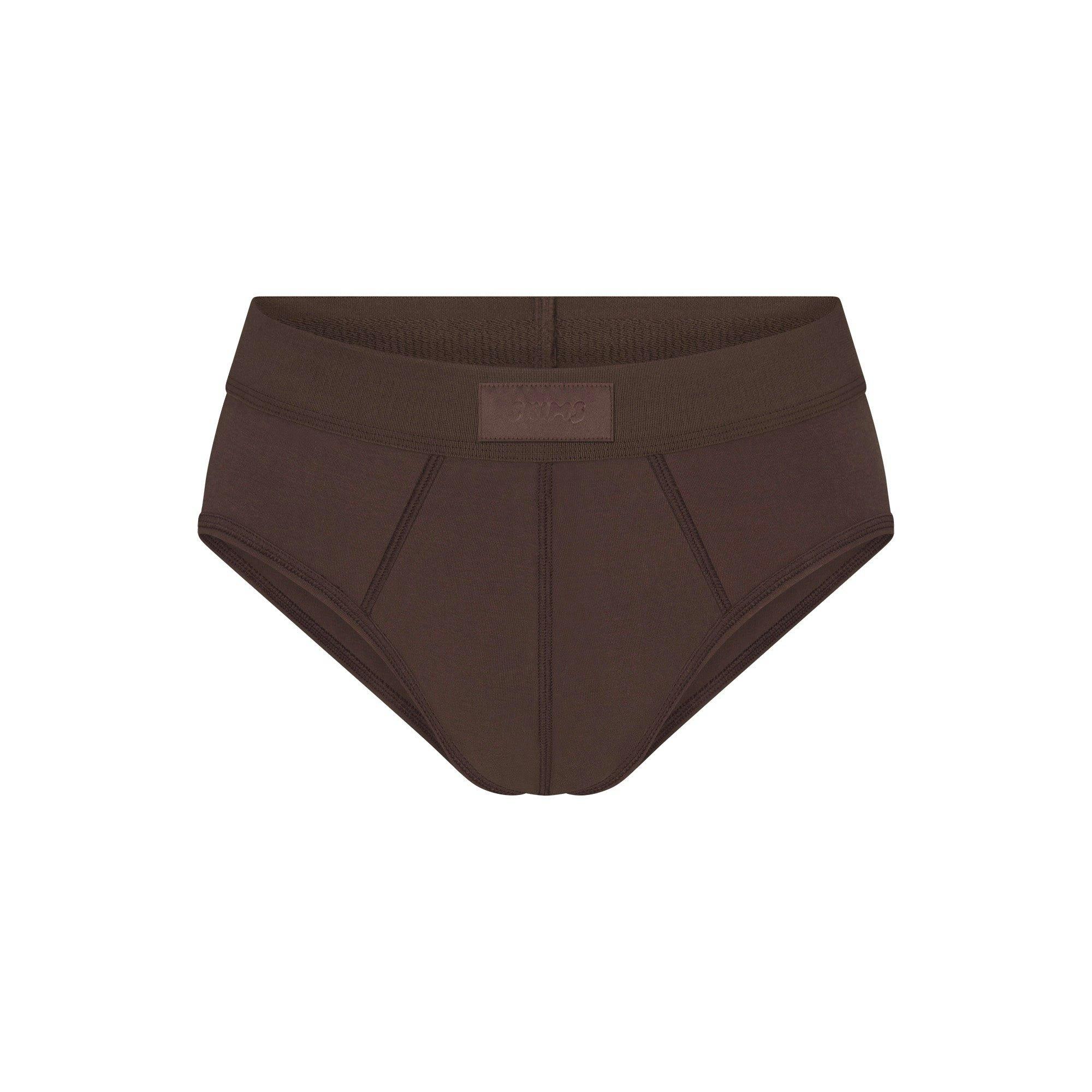 SKIMS COTTON MENS BRIEF 3-PACK | RUBY ESPRESSO MULTI Product Image