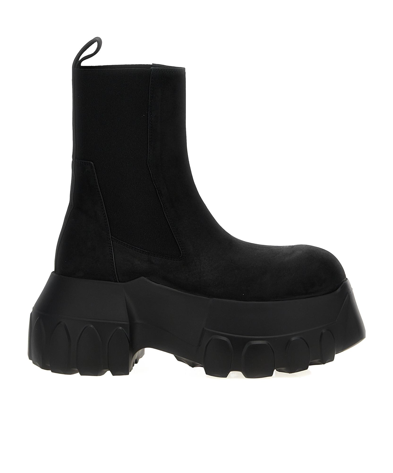 Black Hollywood Beatle Mega Tractor Chelsea Boots Product Image