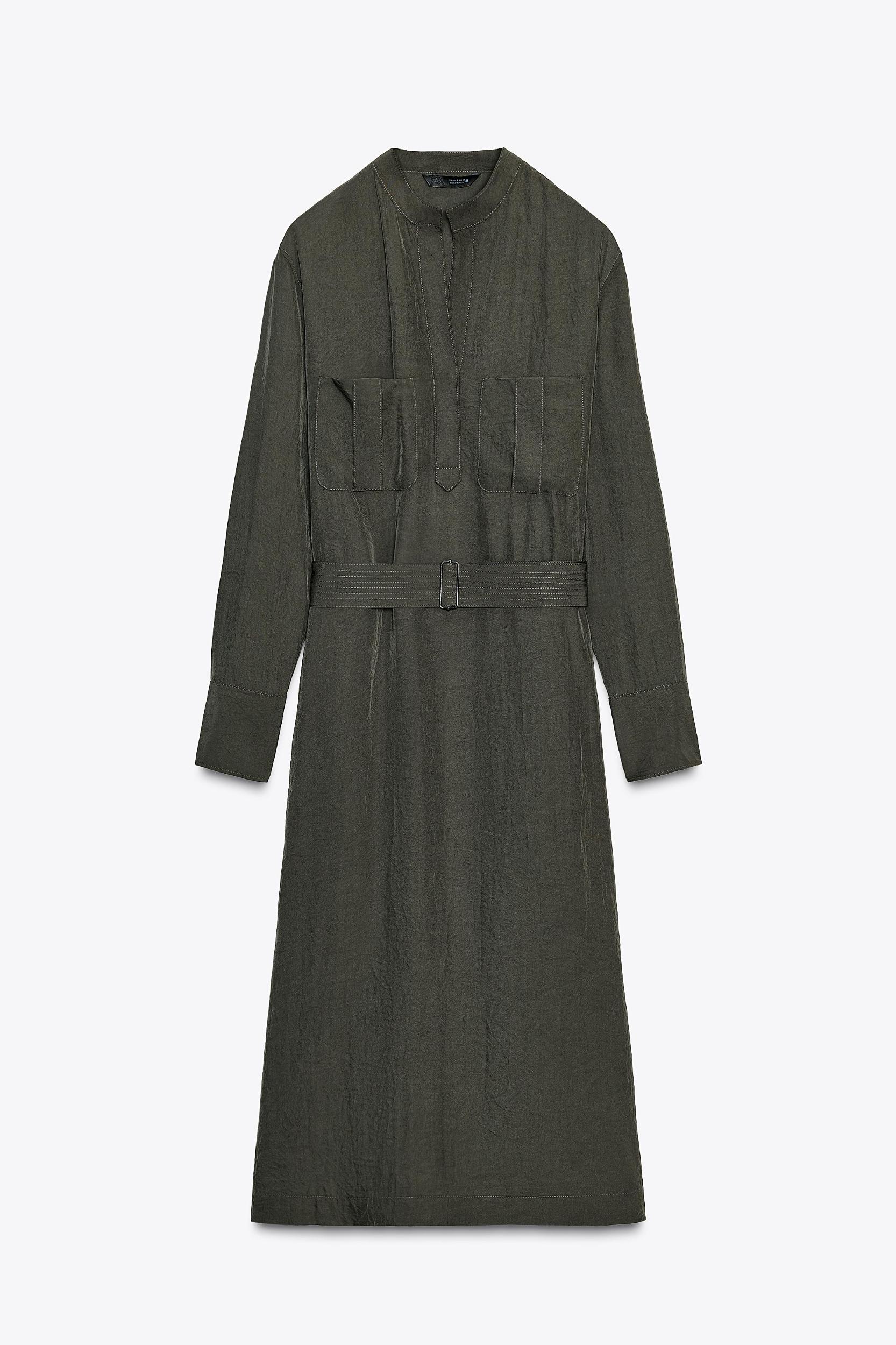 ZW COLLECTION BELTED MIDI DRESS Product Image