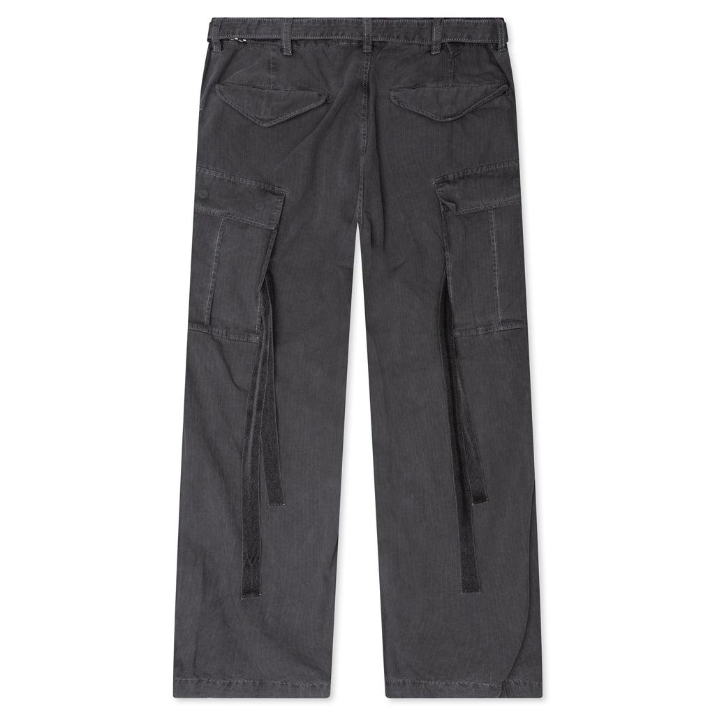 Garment Dye Rip Stop Pants - Black Male Product Image