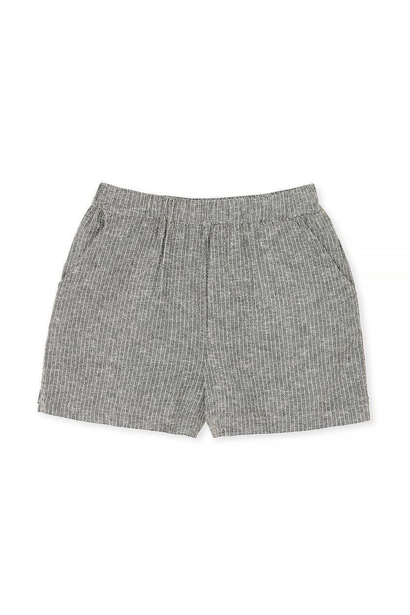 Elastic Waist Linen Blend Shorts Product Image