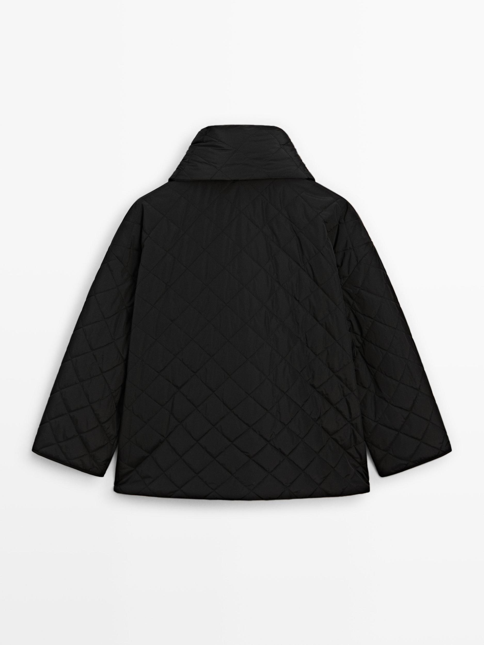 Lightweight jacket with scarf detail Product Image