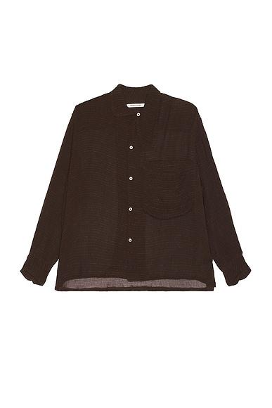 Crinkle Long Sleeve Big Pocket Shirt Product Image