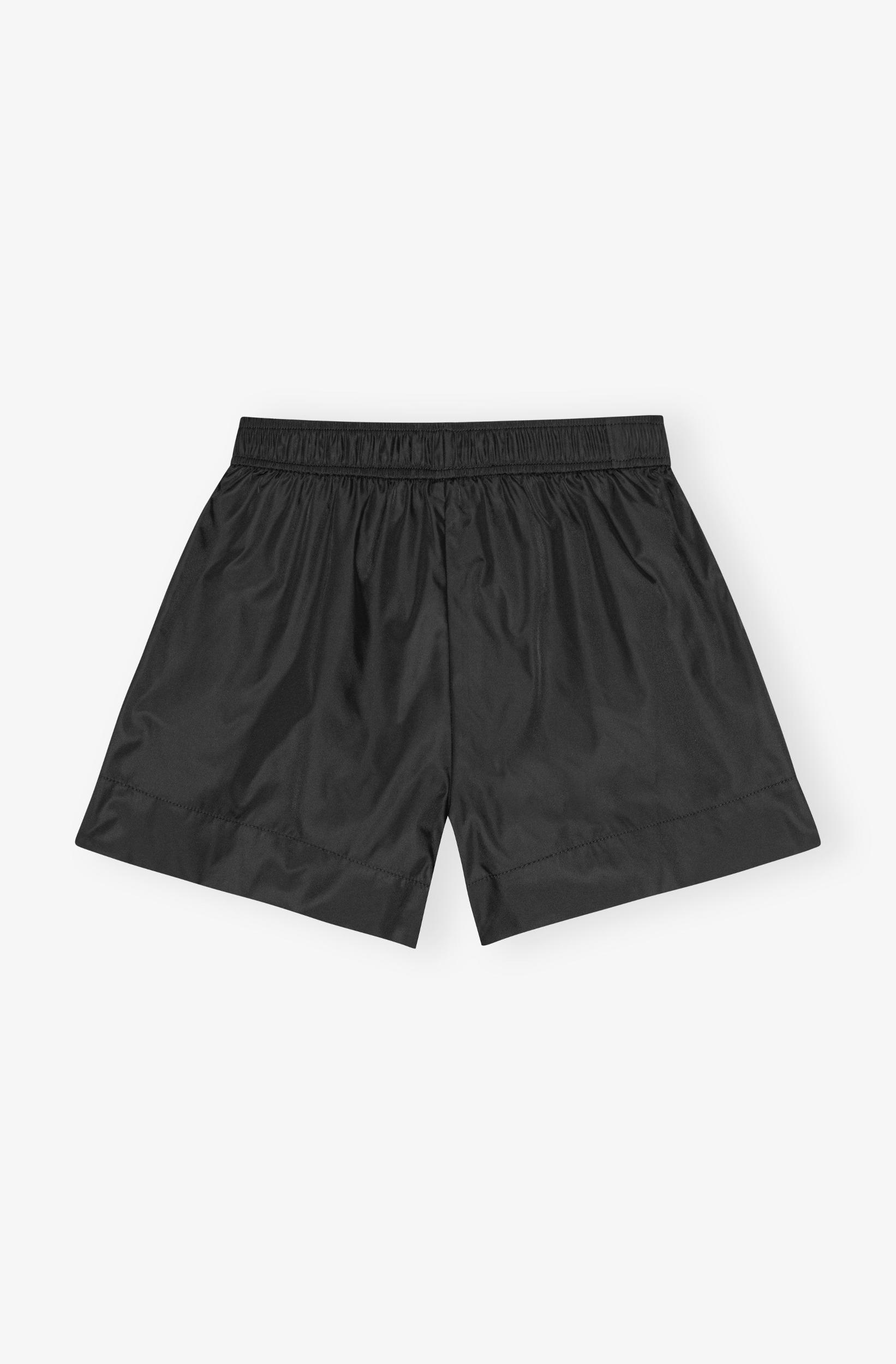 Black Duchesse Nylon Shorts Product Image