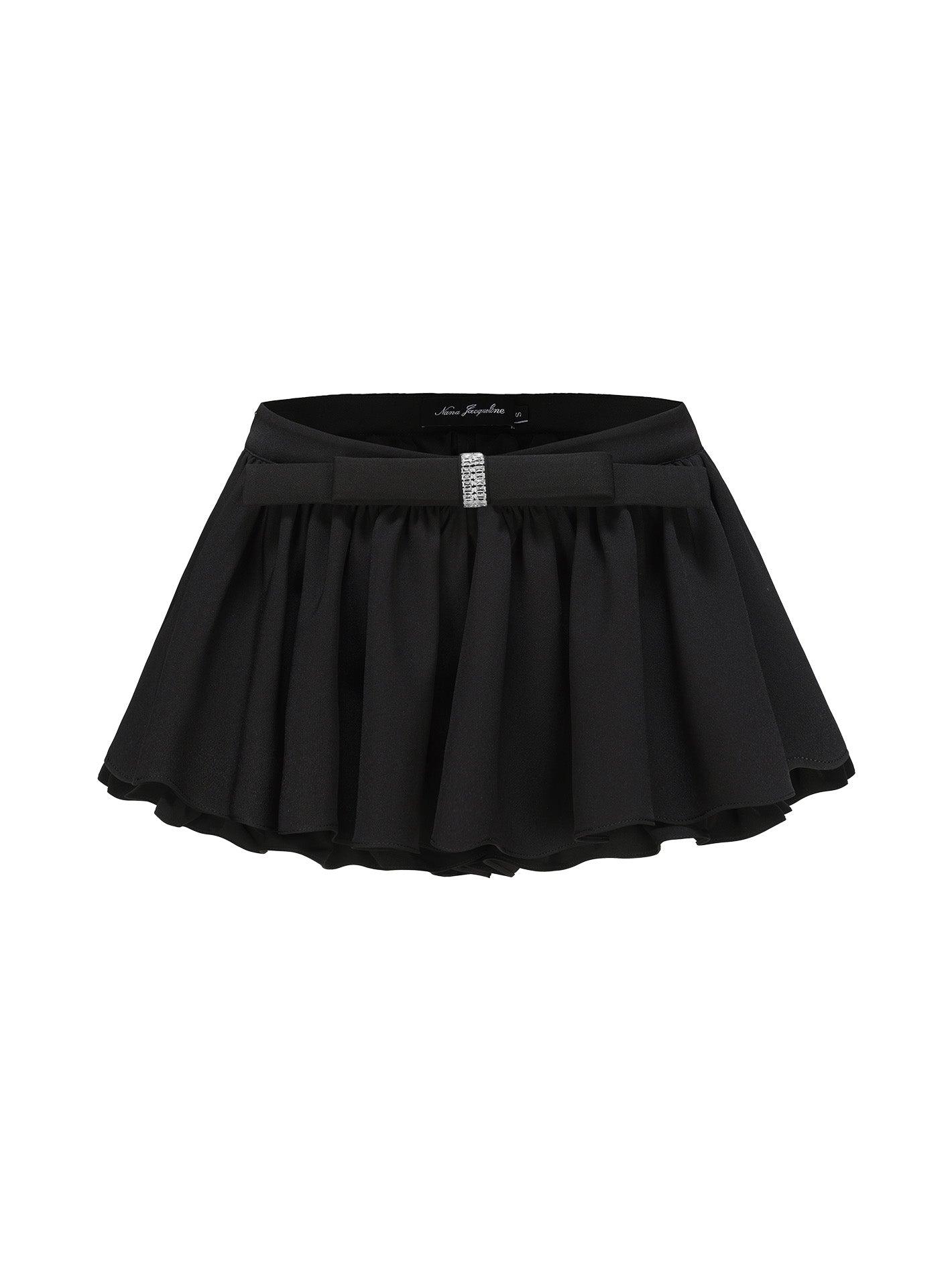 Black Duchesse Nylon Shorts Product Image