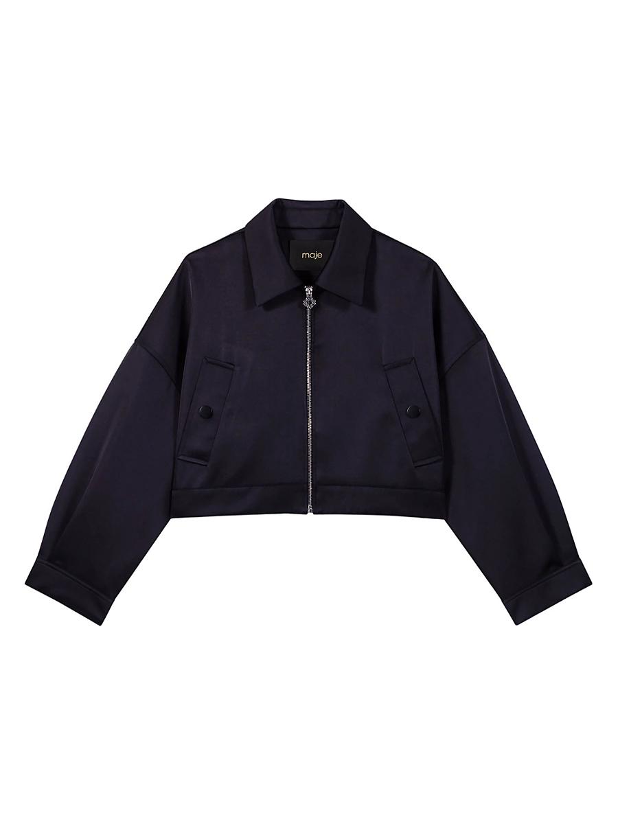 Womens Satin Jacket Product Image