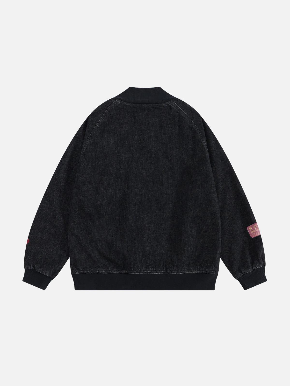 Aelfric Eden Zip Up Denim Jacket Product Image