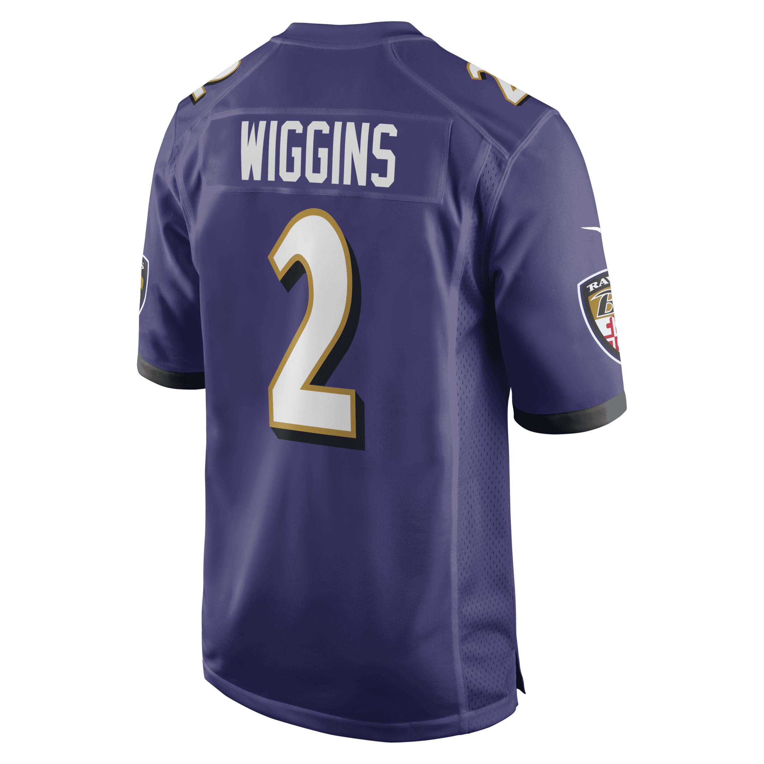 Nate Wiggins Baltimore Ravens Nike Mens NFL Game Football Jersey | 67NMBLGH8GF-CZG Product Image