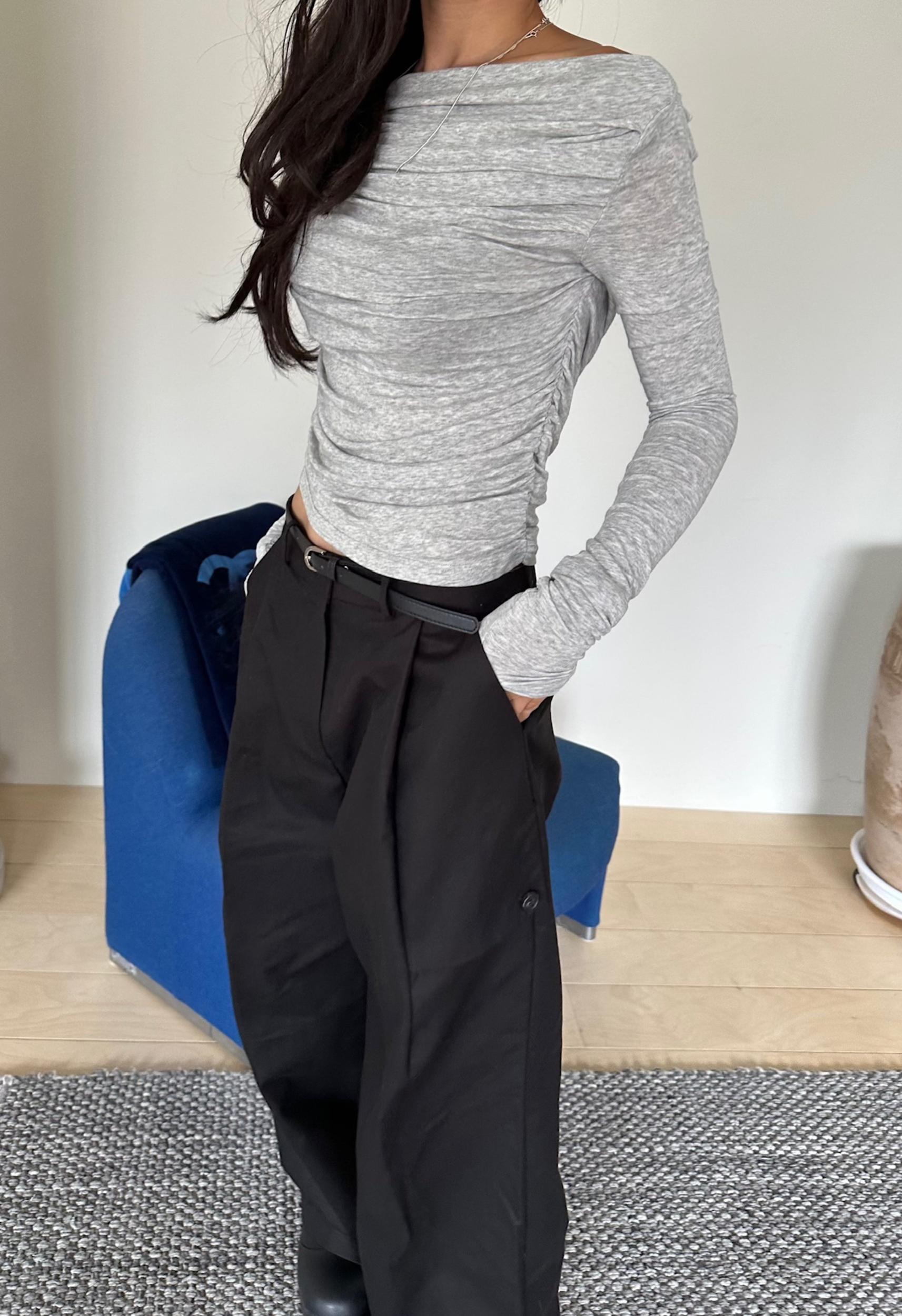 Corina Top in Grey Product Image