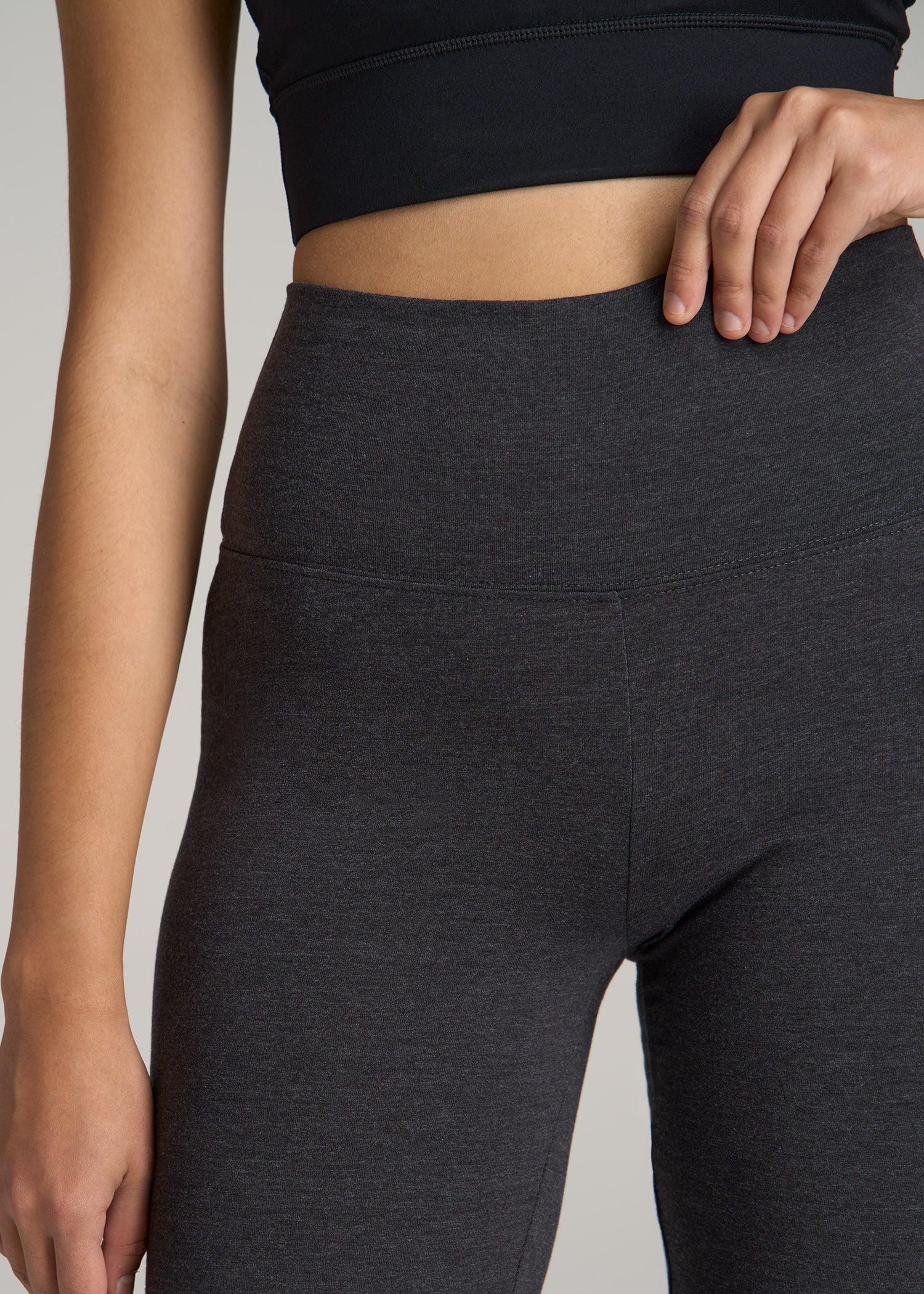 Cotton Flare Leggings for Tall Women in Shadow Grey Mix Female Product Image