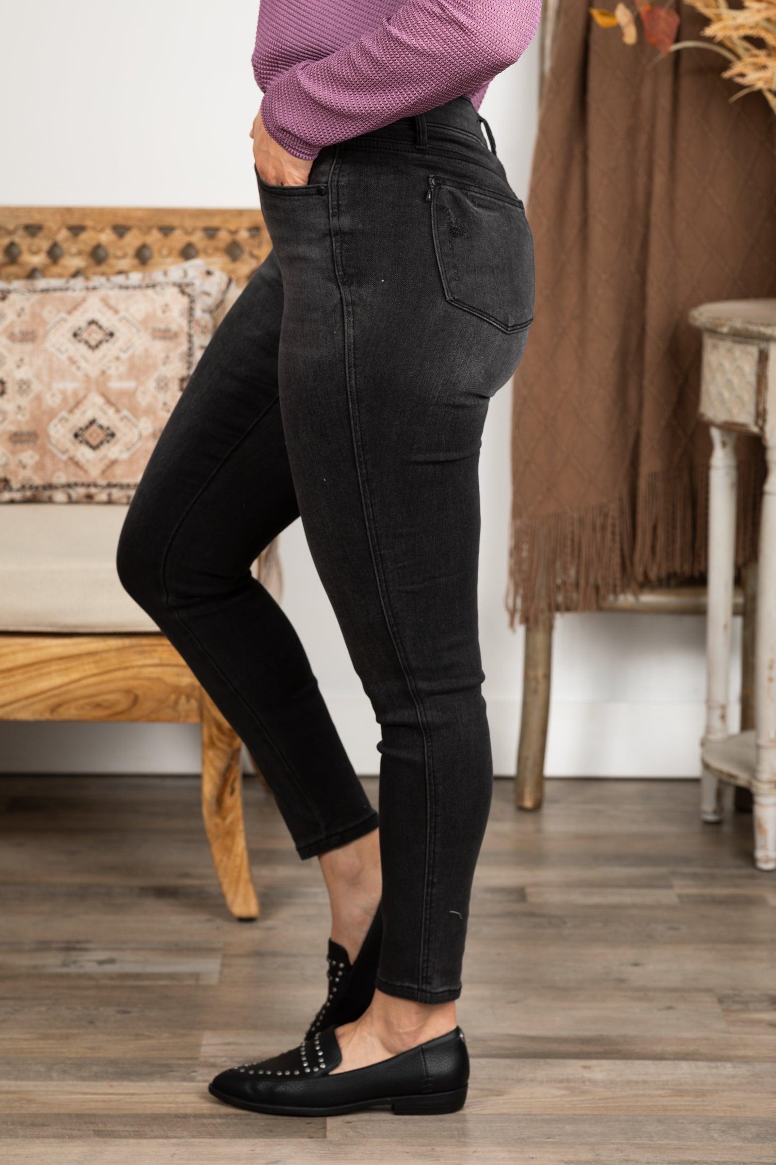 Judy Blue Black Tummy Control Skinny Jean Product Image