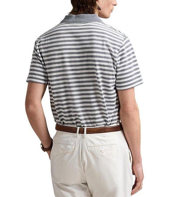 Polo Ralph Lauren Stripe Featherweight Mesh Short Sleeve Polo Shirt Product Image