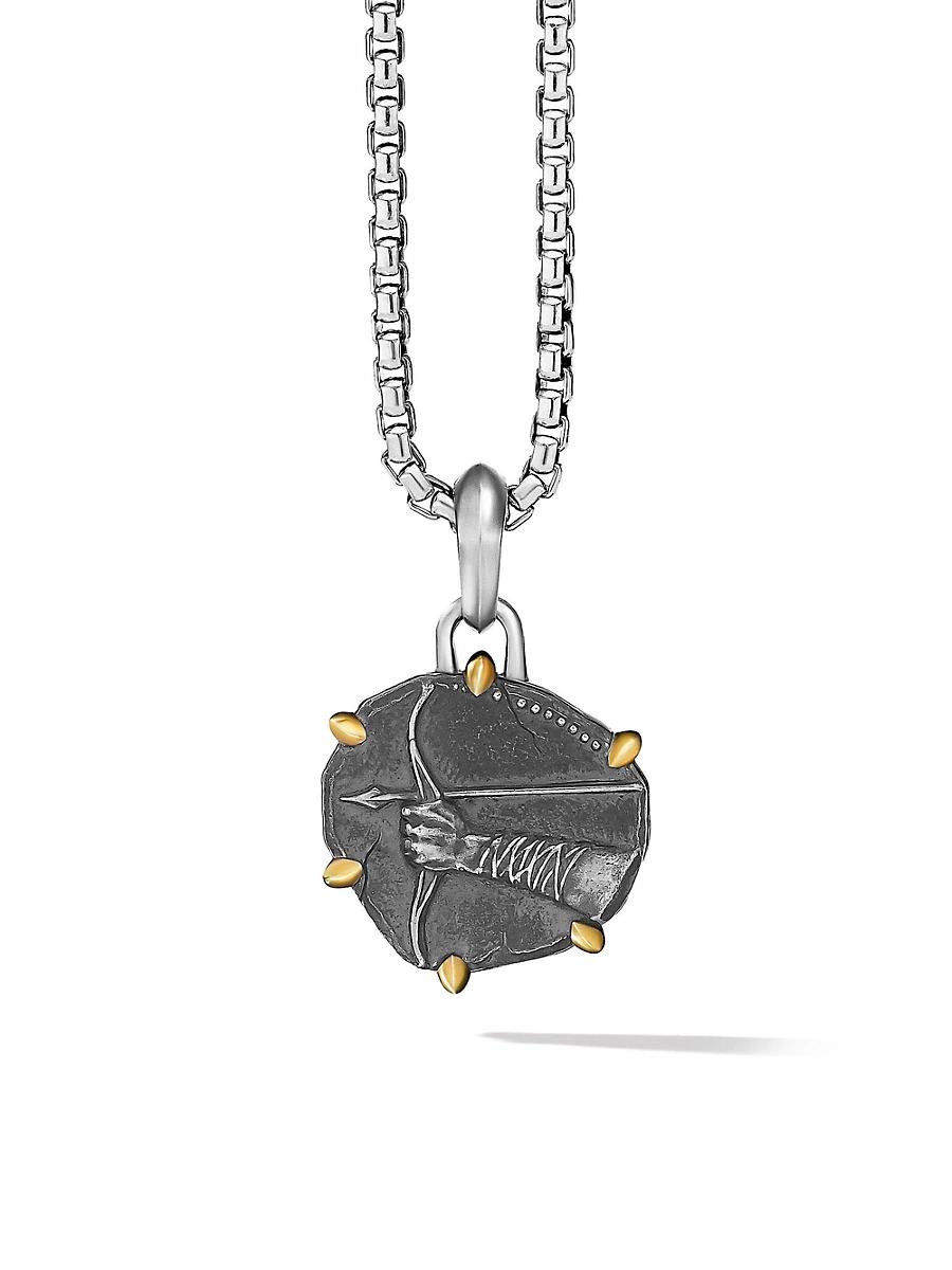 David Yurman Sterling Silver & 18K Yellow Gold Zodiac Amulet Enhancer Product Image