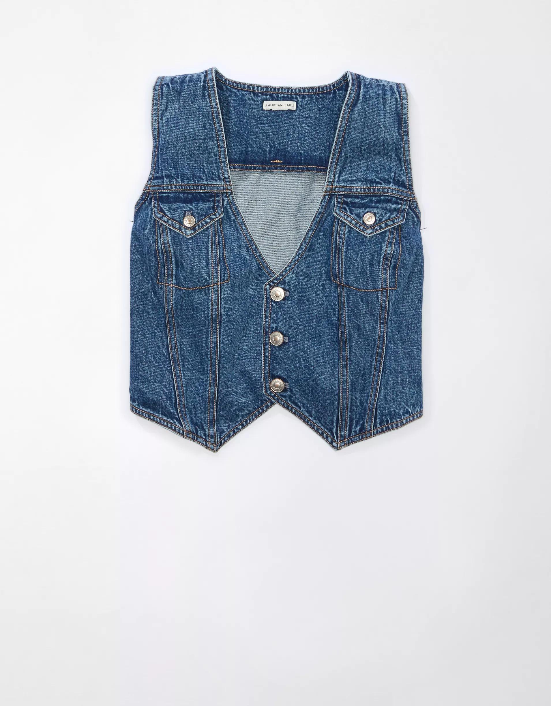 AE Denim Vest Product Image