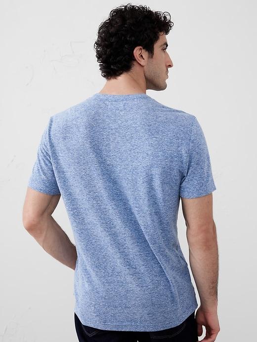 Linen-Blend Henley Product Image