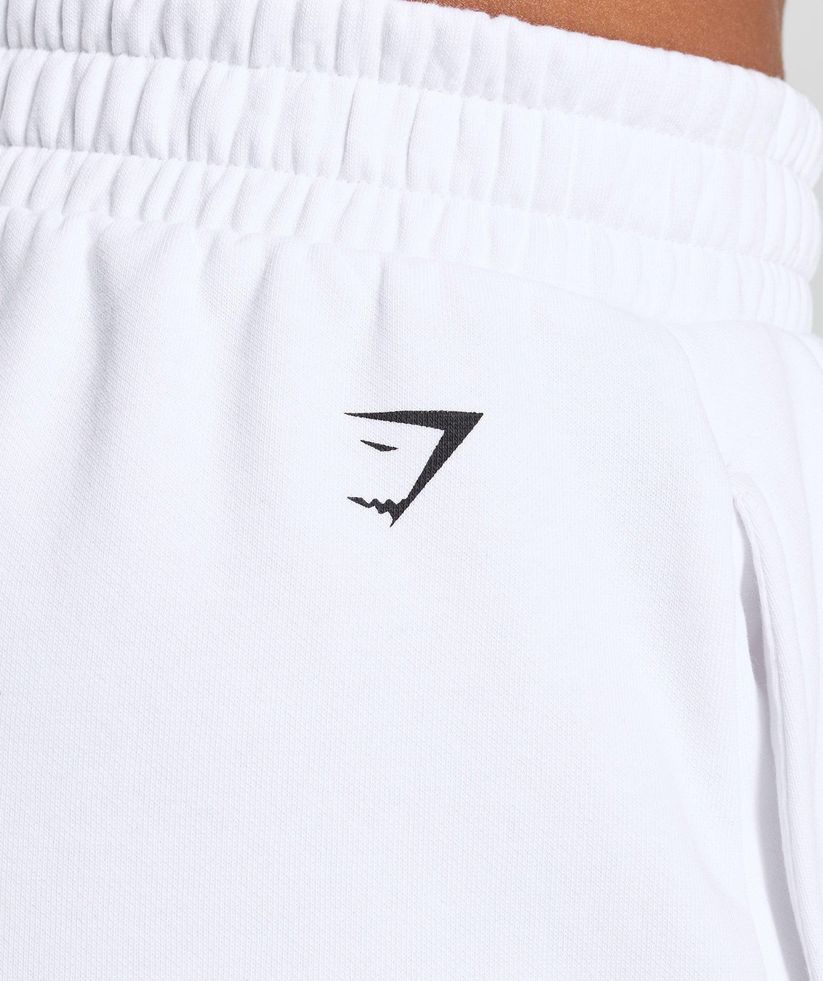 Gymshark Strength Department Graphic Shorts - White Female Product Image