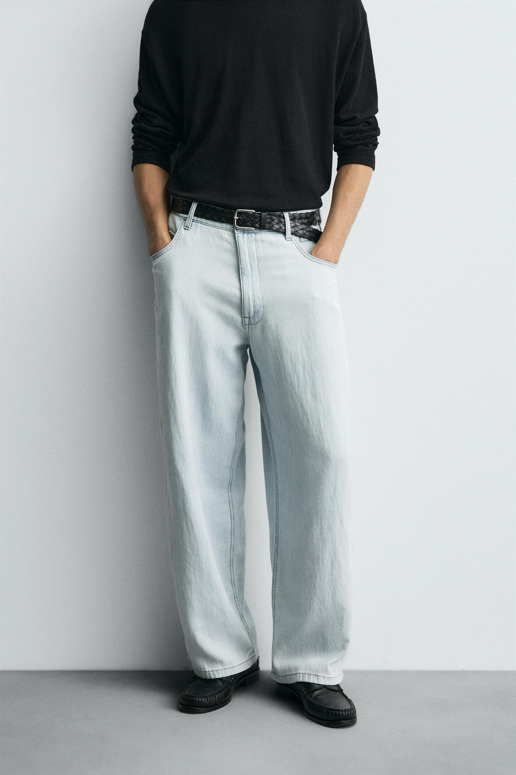 LIGHTWEIGHT LOOSE WIDE FIT JEANS Product Image