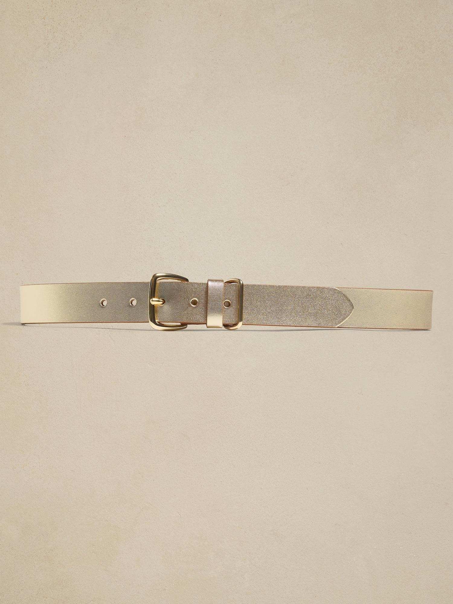 Leather Square Buckle Belt Product Image