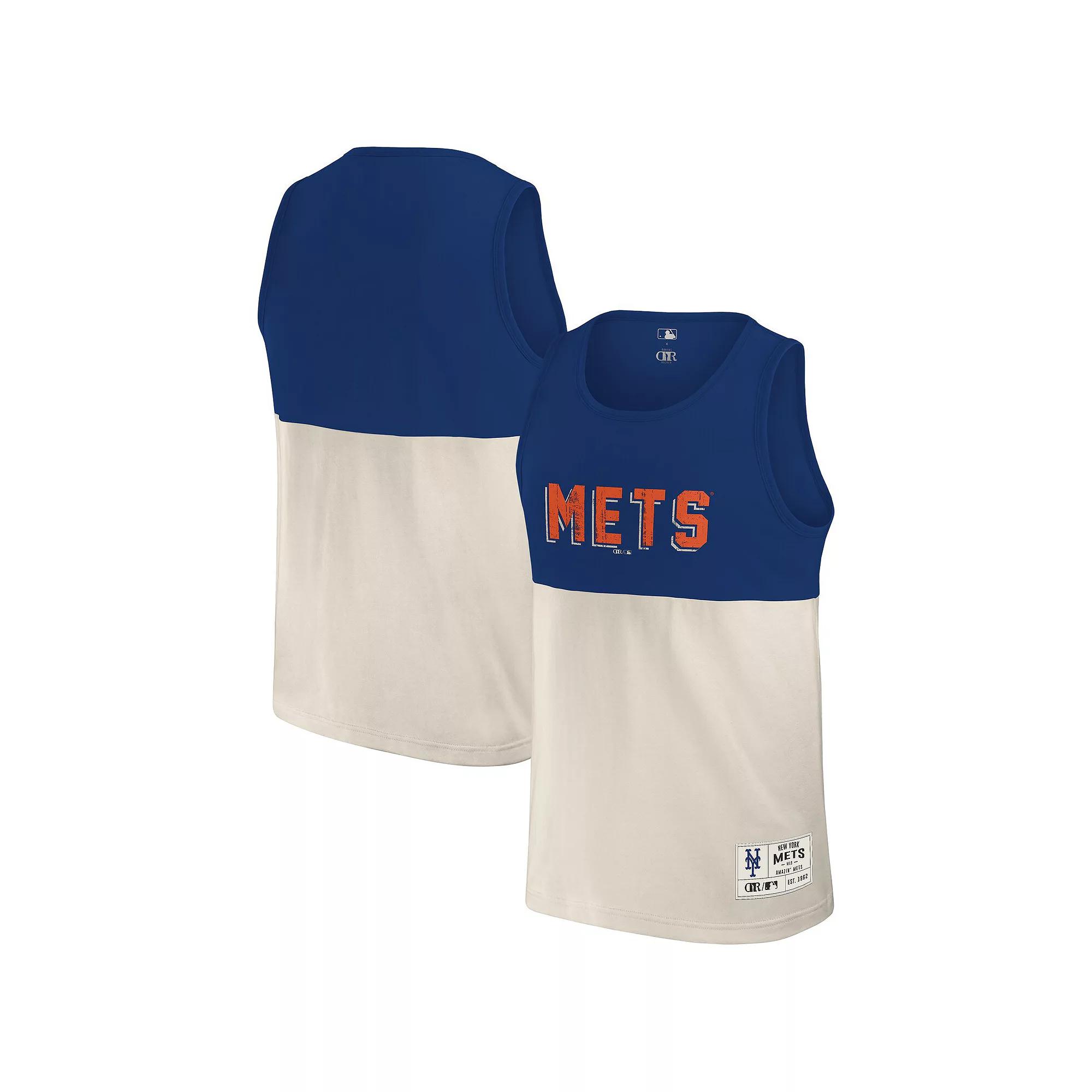 Men's Darius Rucker Collection by Fanatics Royal New York Mets Colorblock Tank Top, Size: XL, Blue Product Image