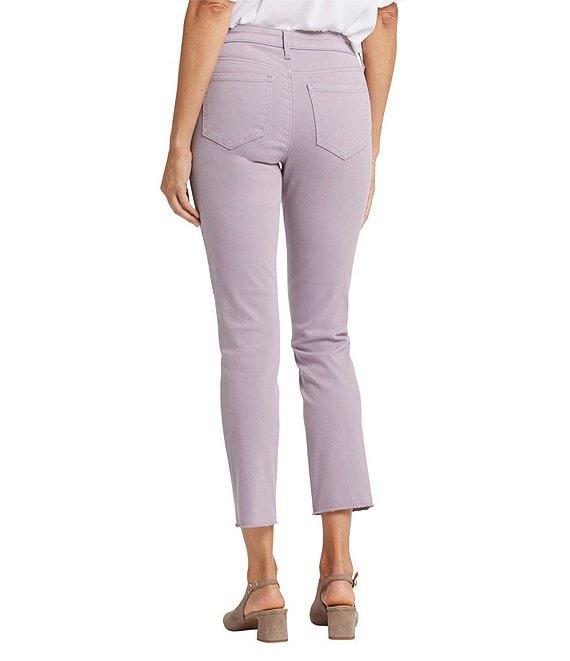 NYDJ Stretch Denim Sheri Slim Straight Fit Mid Rise Jeans Product Image