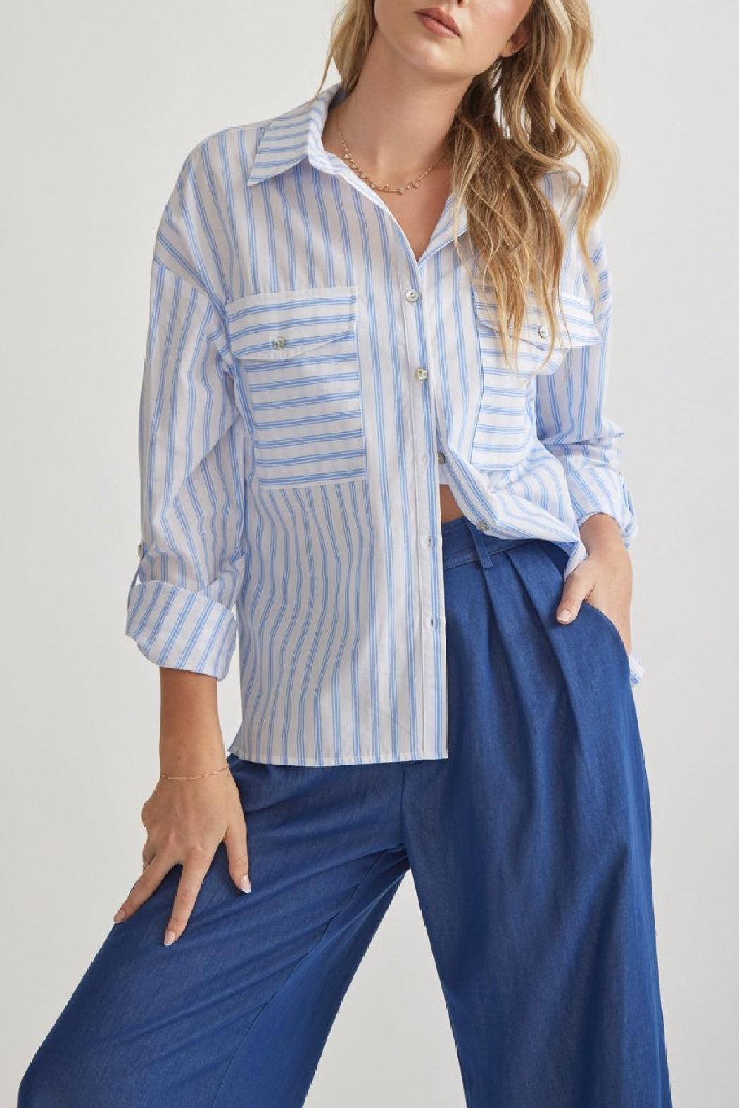 Striped Button Up Product Image