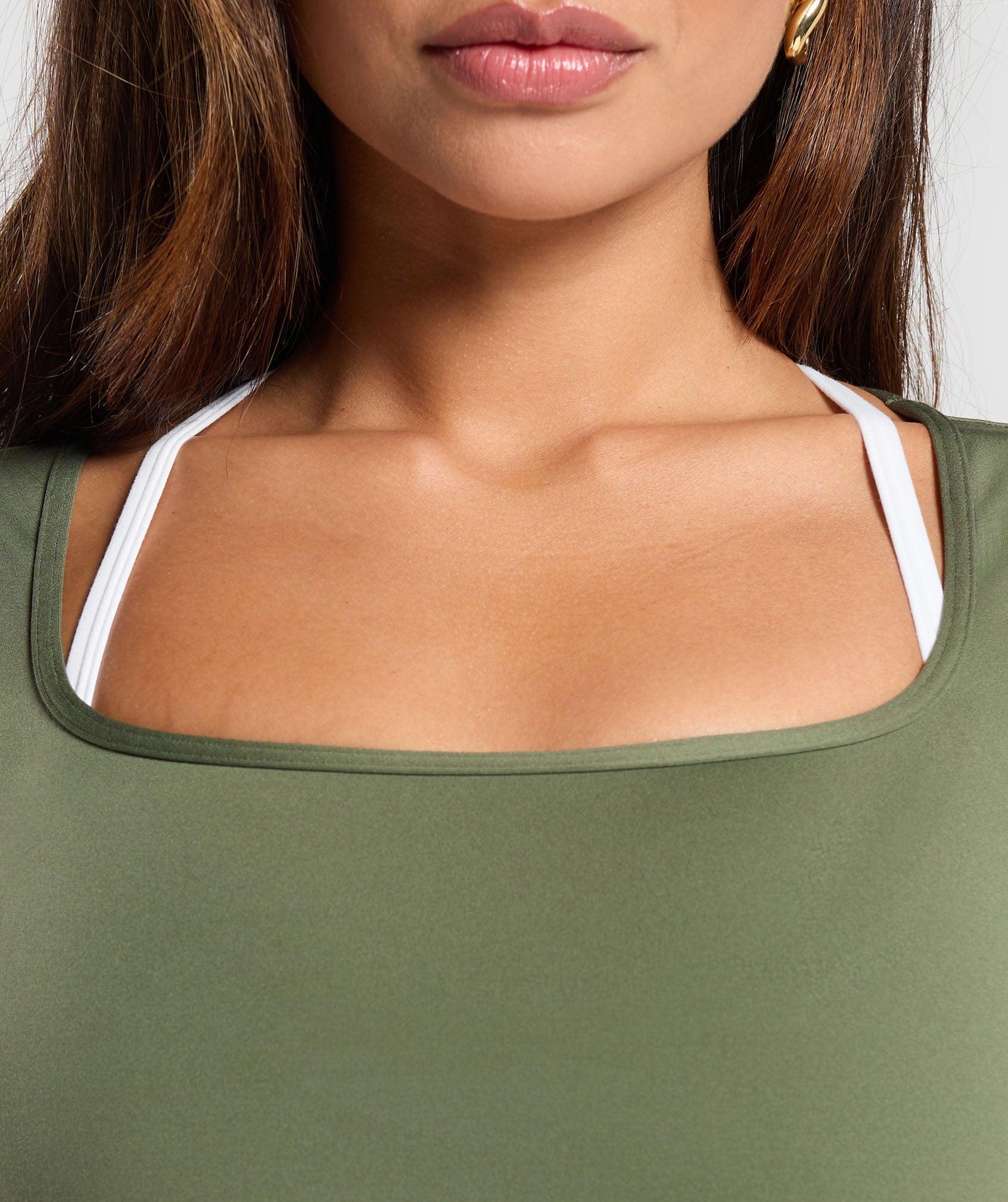 Everyday Cap Sleeve Crop Top Product Image