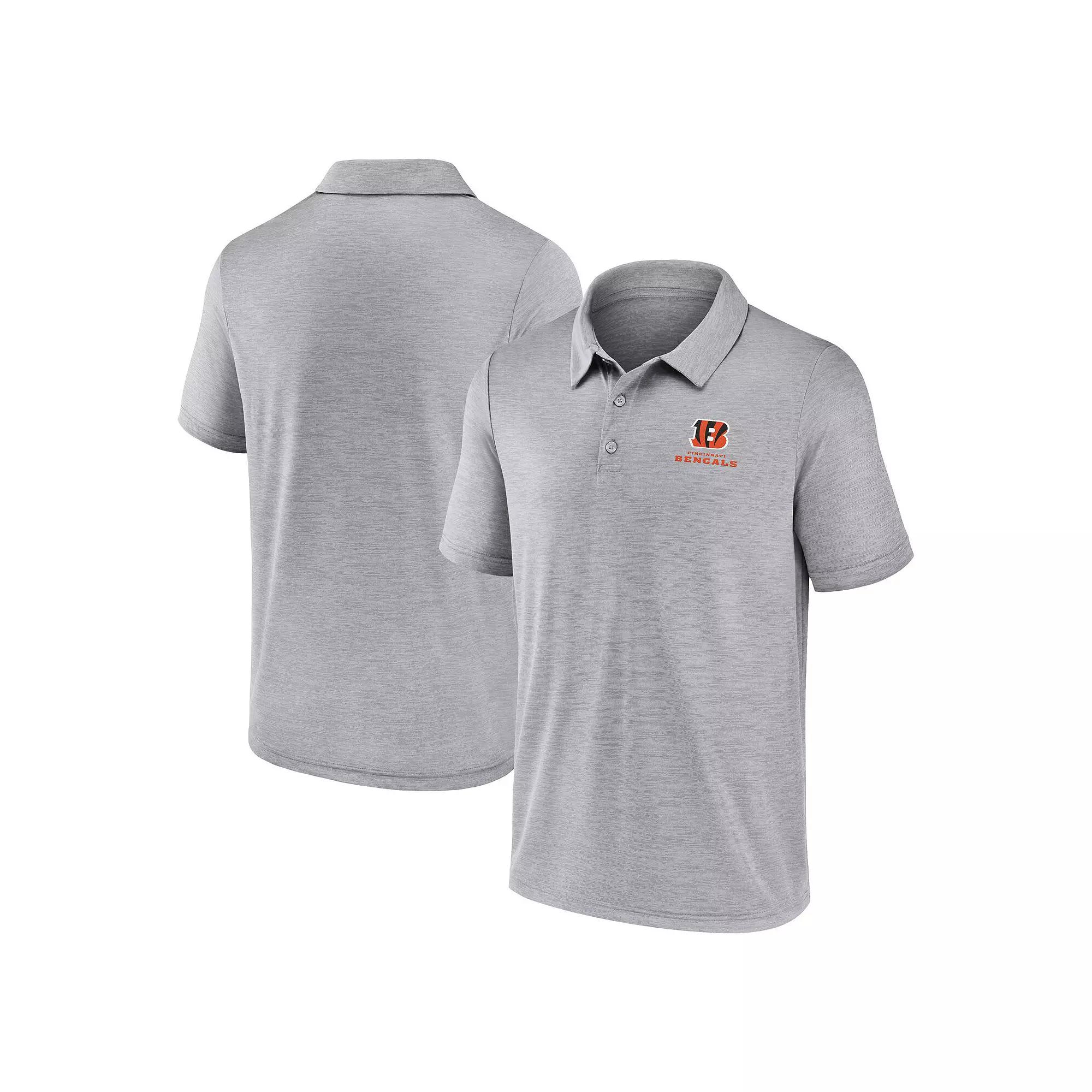 Men's Fanatics Gray Cincinnati Bengals Making Waves Polo, Size: 3XL, Grey Product Image