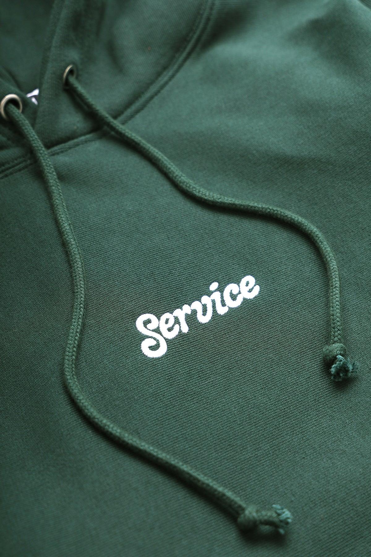 Service Works - 12oz Service Embroidered Hoodie - Forest Product Image