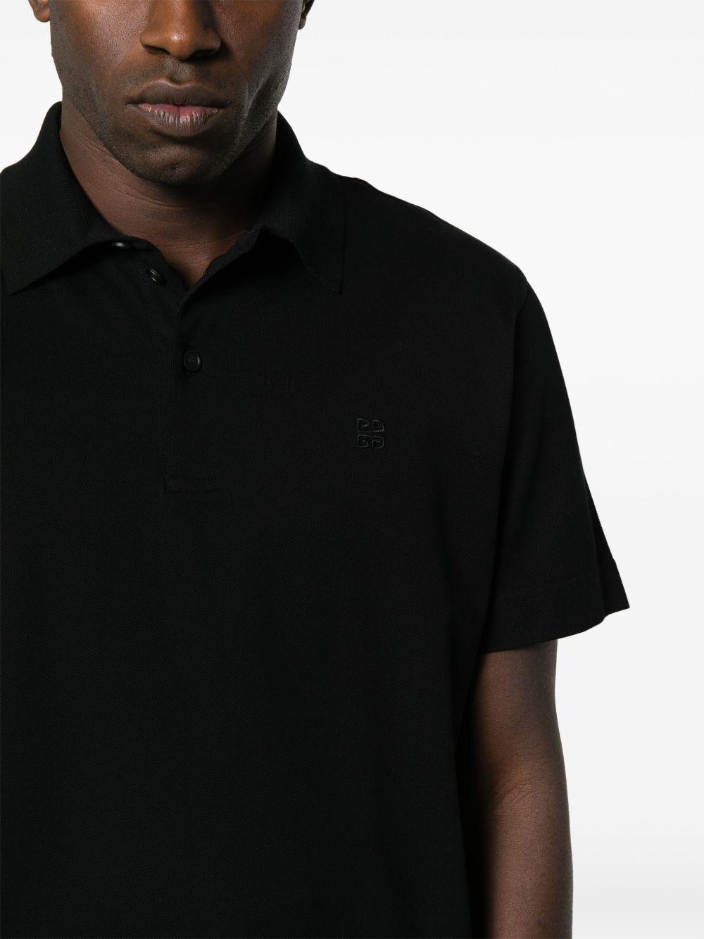 embroidered-monogram cotton polo shirt Product Image