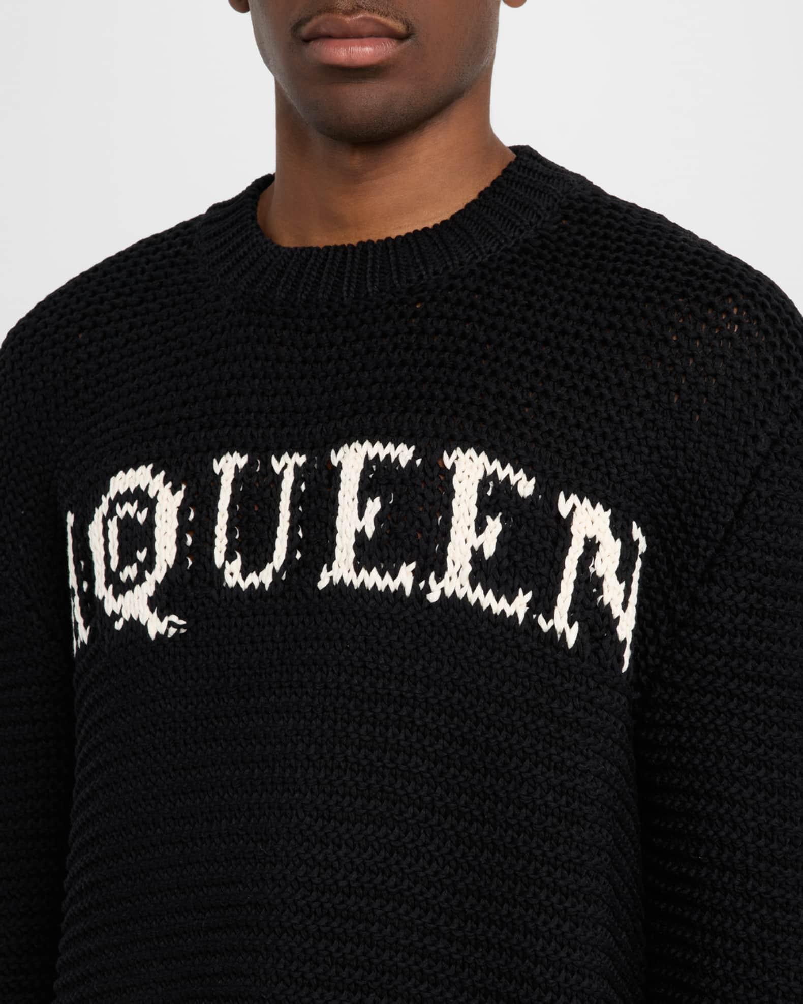 Men's Crewneck Logo Intarsia Sweater Product Image