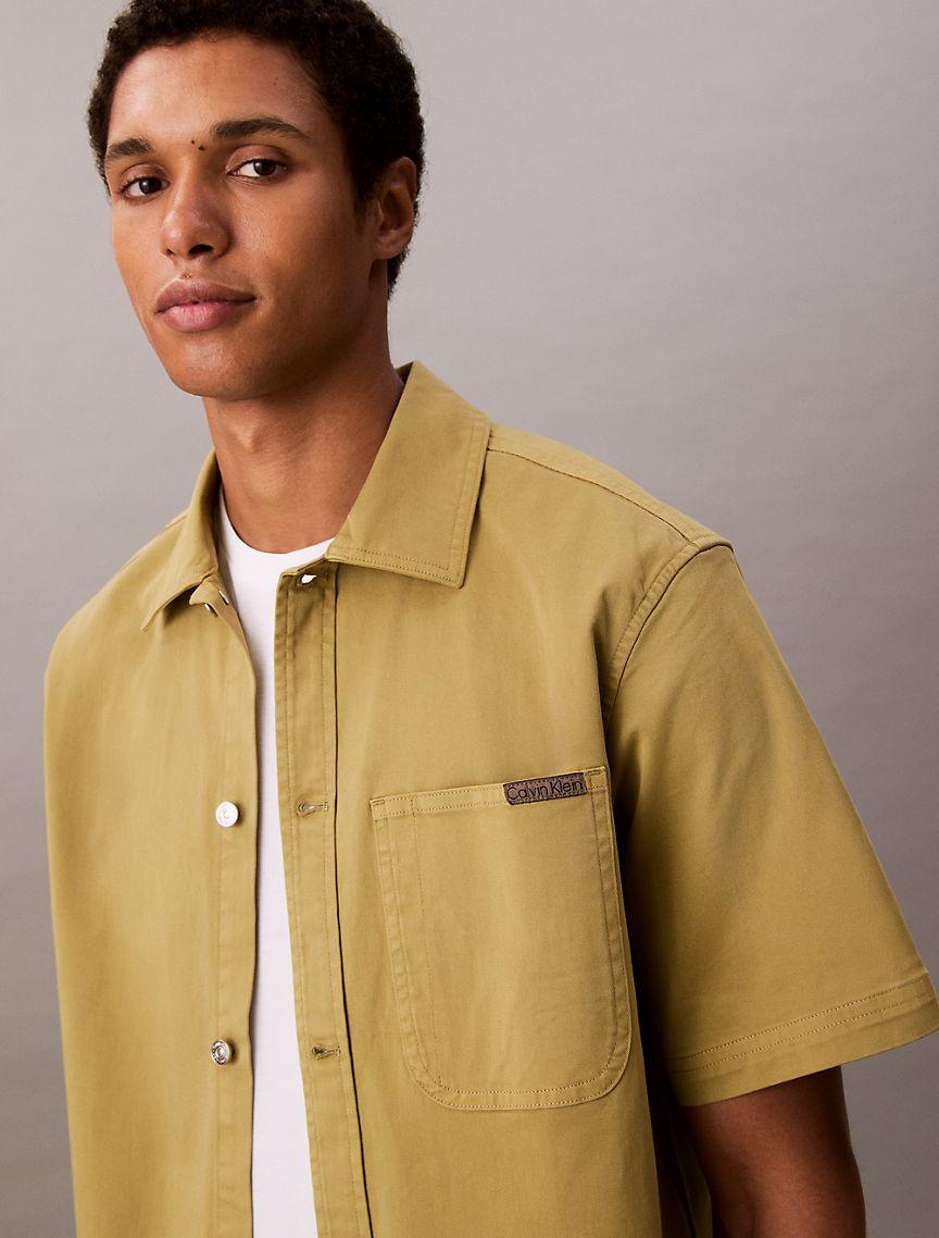Utility Relaxed Button-Down Shirt  Product Image