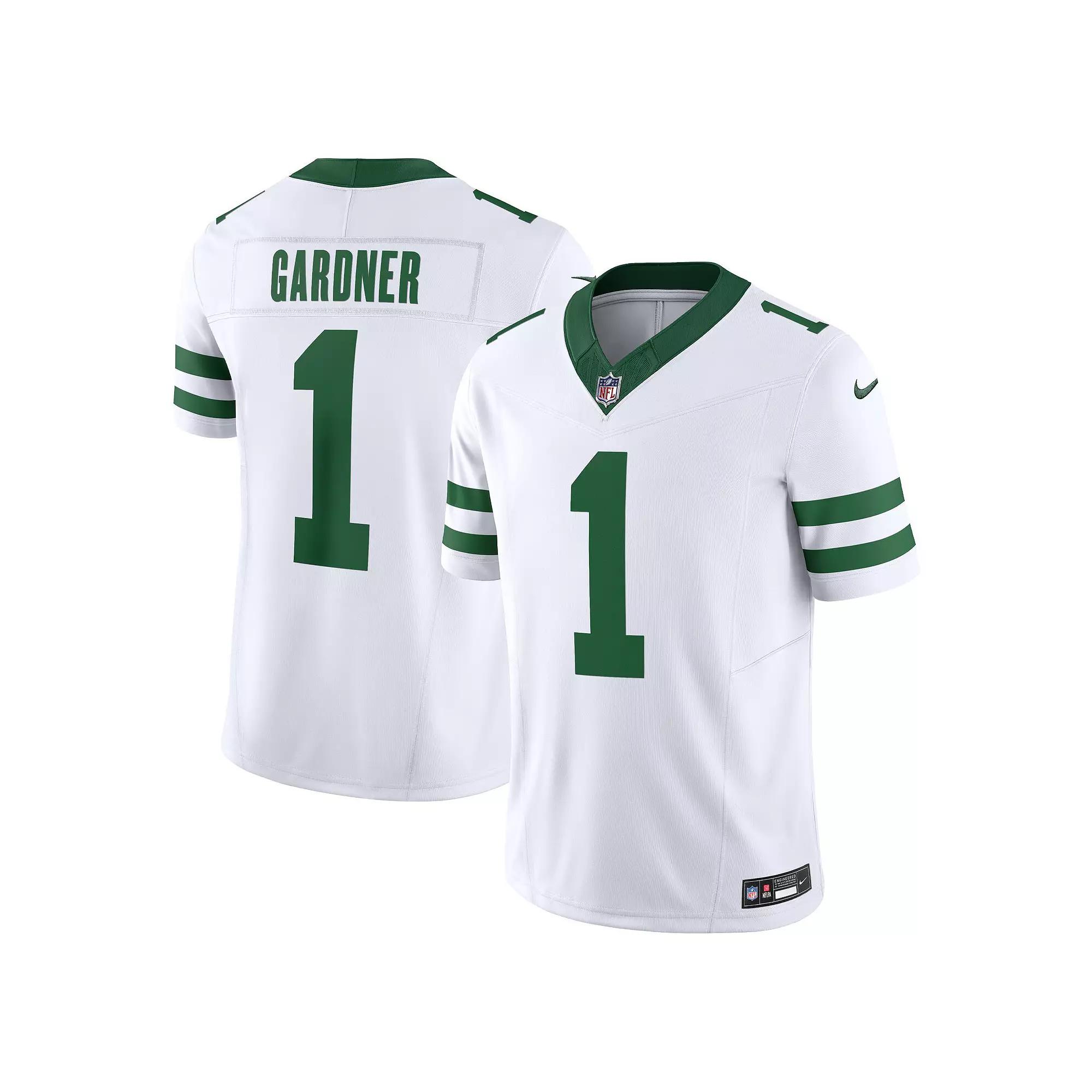 Men's Nike Ahmad Sauce Gardner White New York Jets Vapor F.U.S.E. Limited Jersey,  Product Image