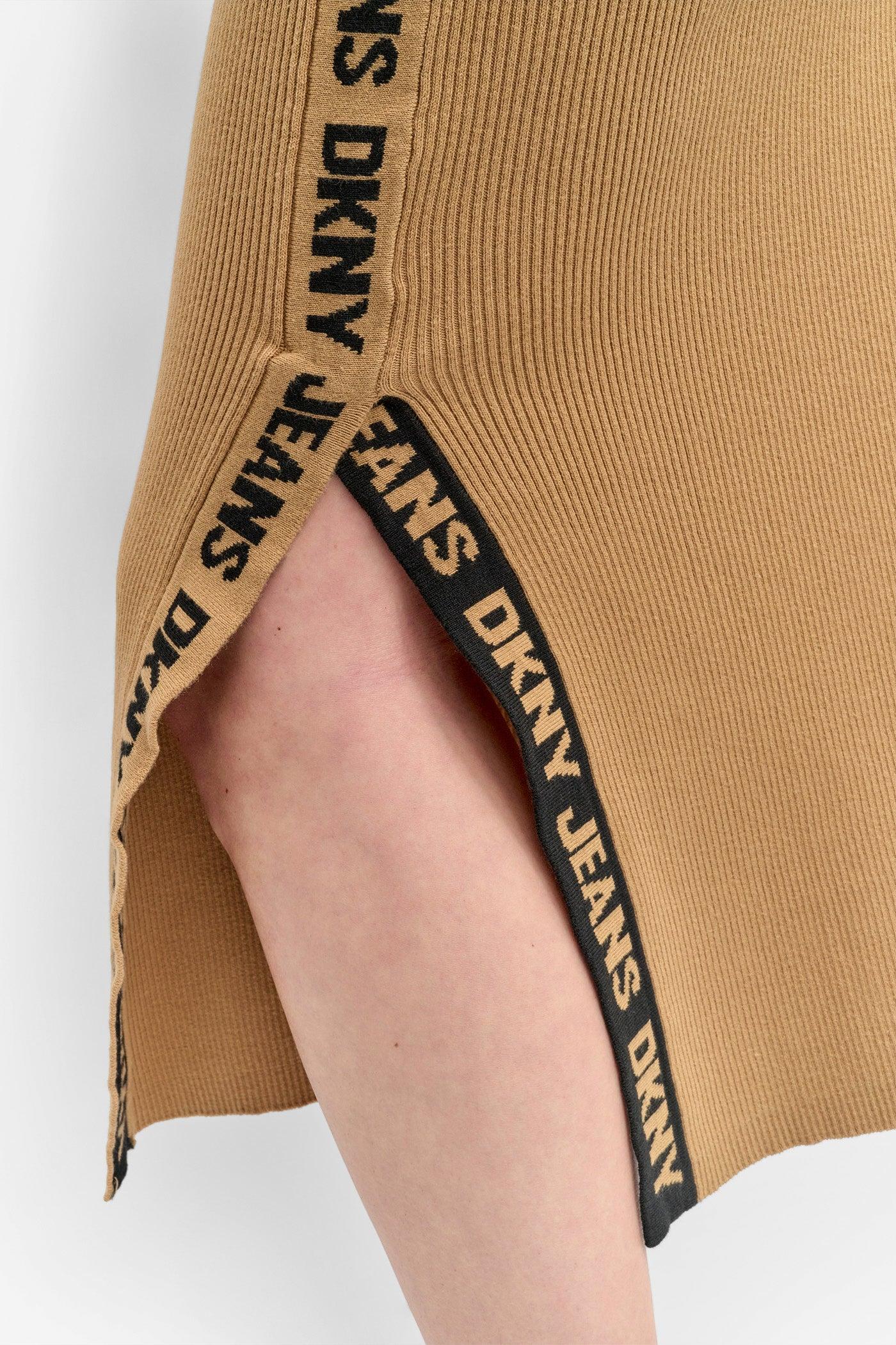 LOGO RIB-KNIT MIDI SKIRT Product Image