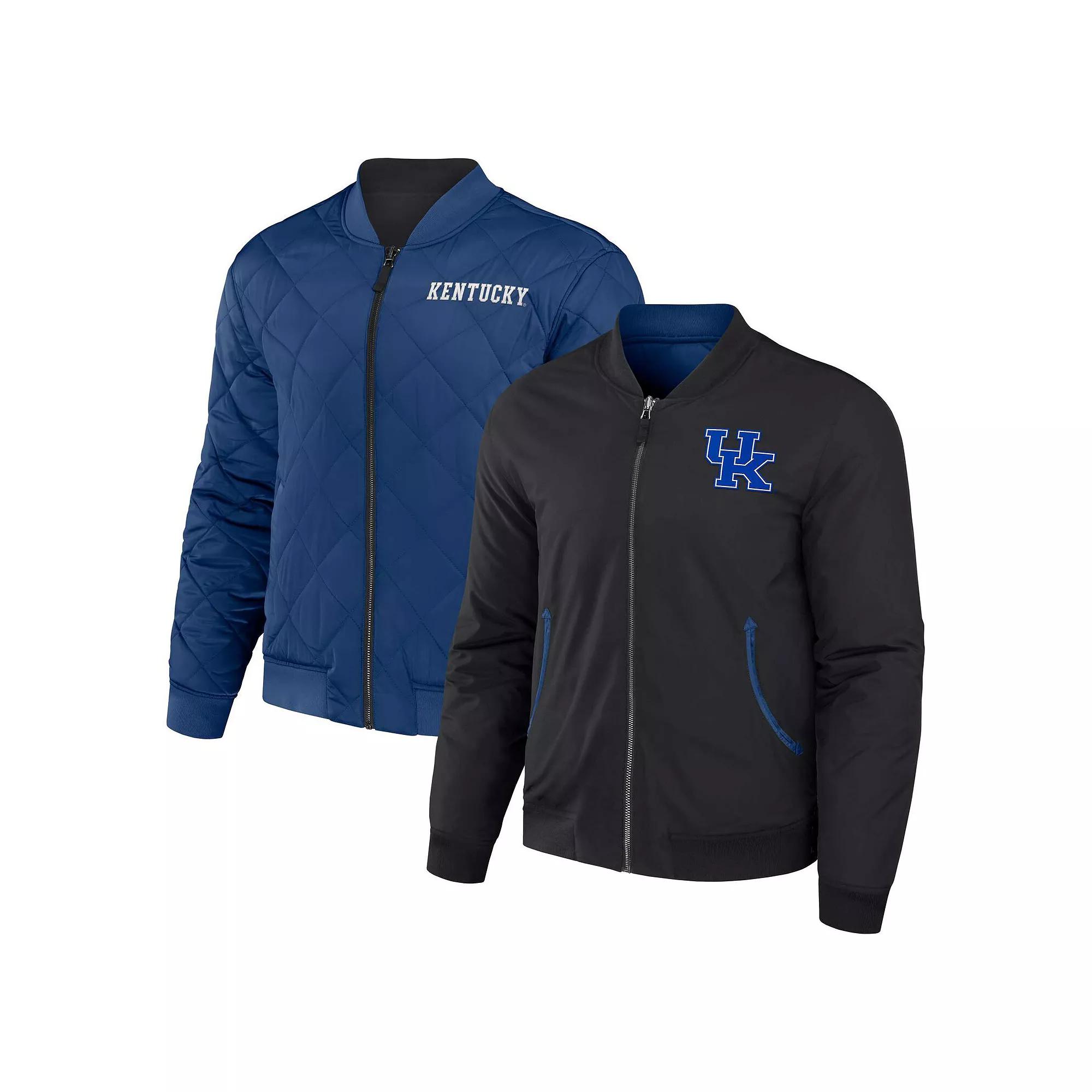 Men's Darius Rucker Collection by Fanatics Black/Royal Kentucky Wildcats Reversible Full-Zip Bomber Jacket, Size: Small Product Image