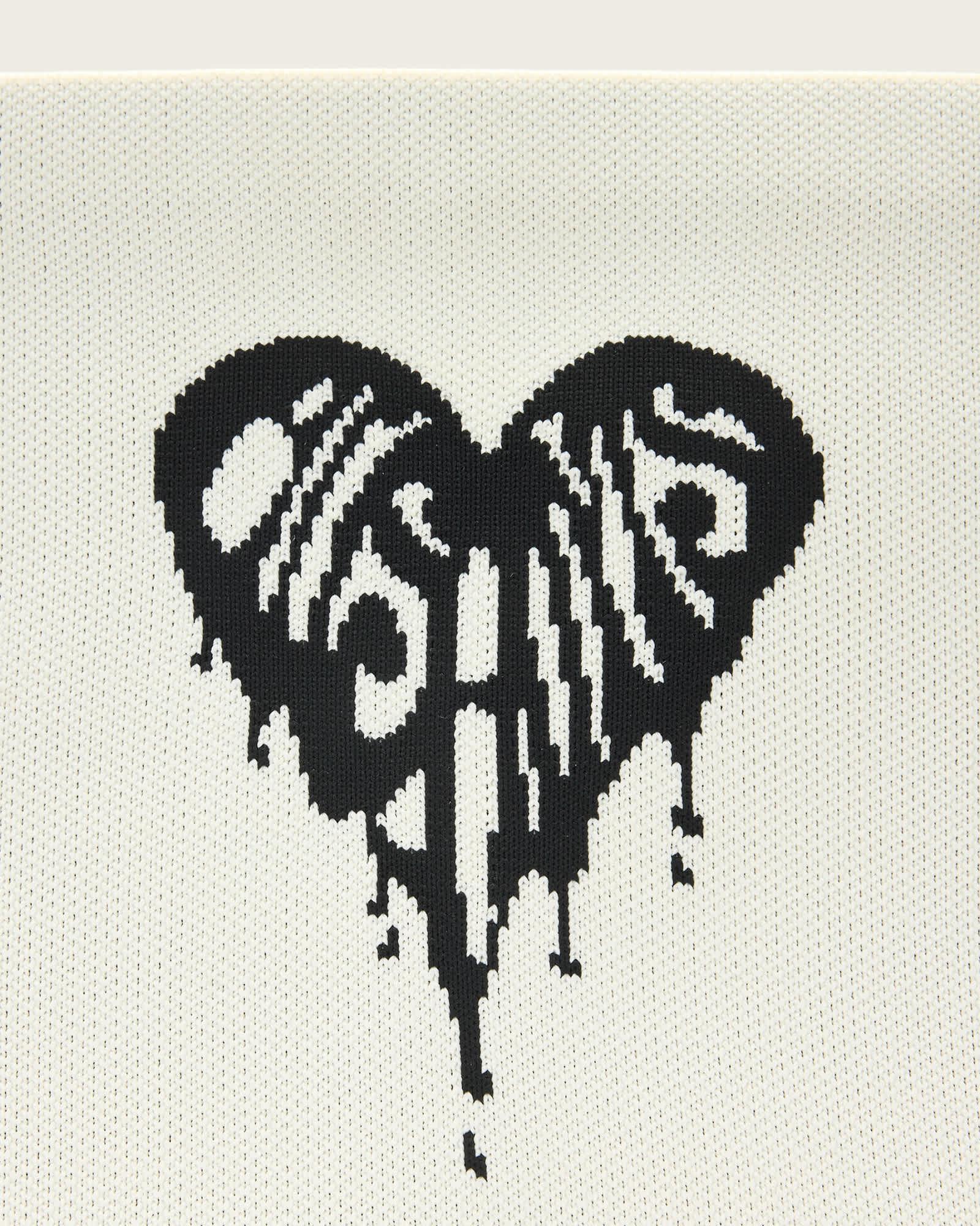 Izzy Heart Clutch White | ALLSAINTS US Product Image