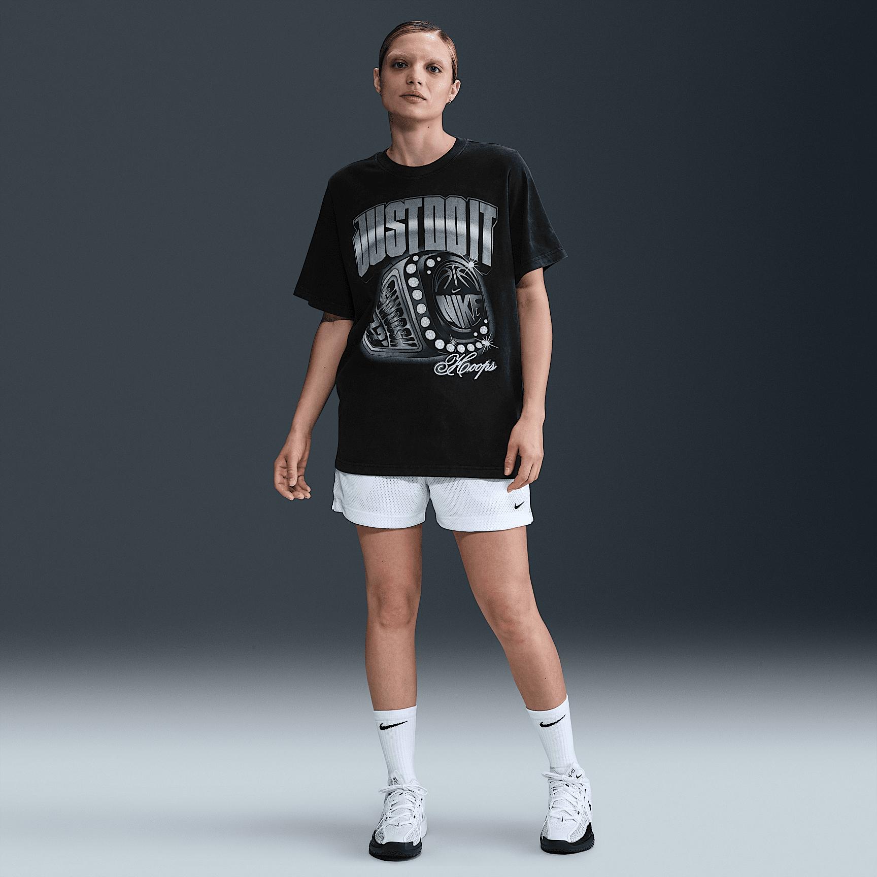 Nike Womens Loose Short-Sleeve Basketball T-Shirt | HJ3798-010 Product Image