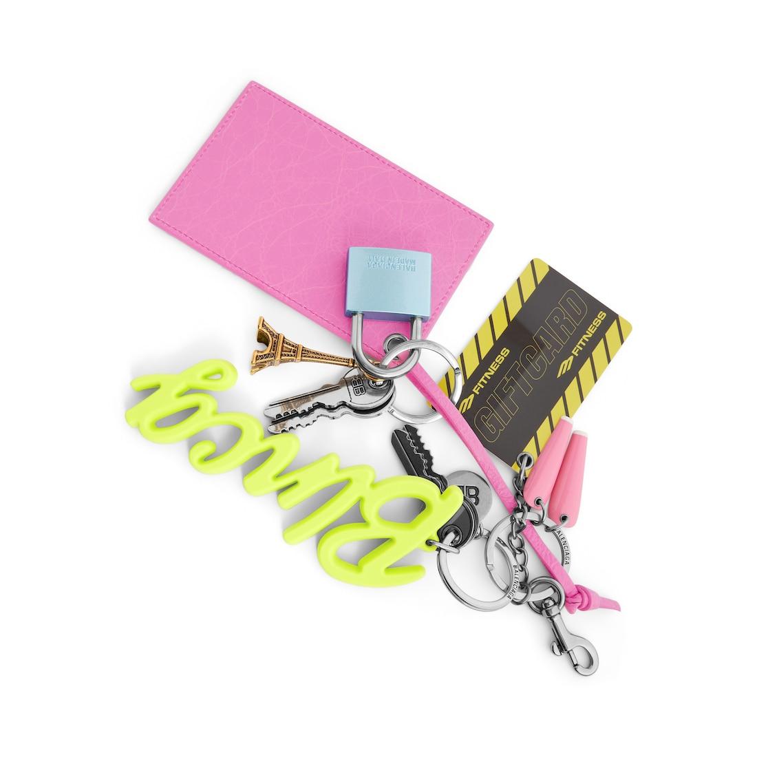Charm/keychain Subway Mirror in Glossy Pink/multicolored Product Image