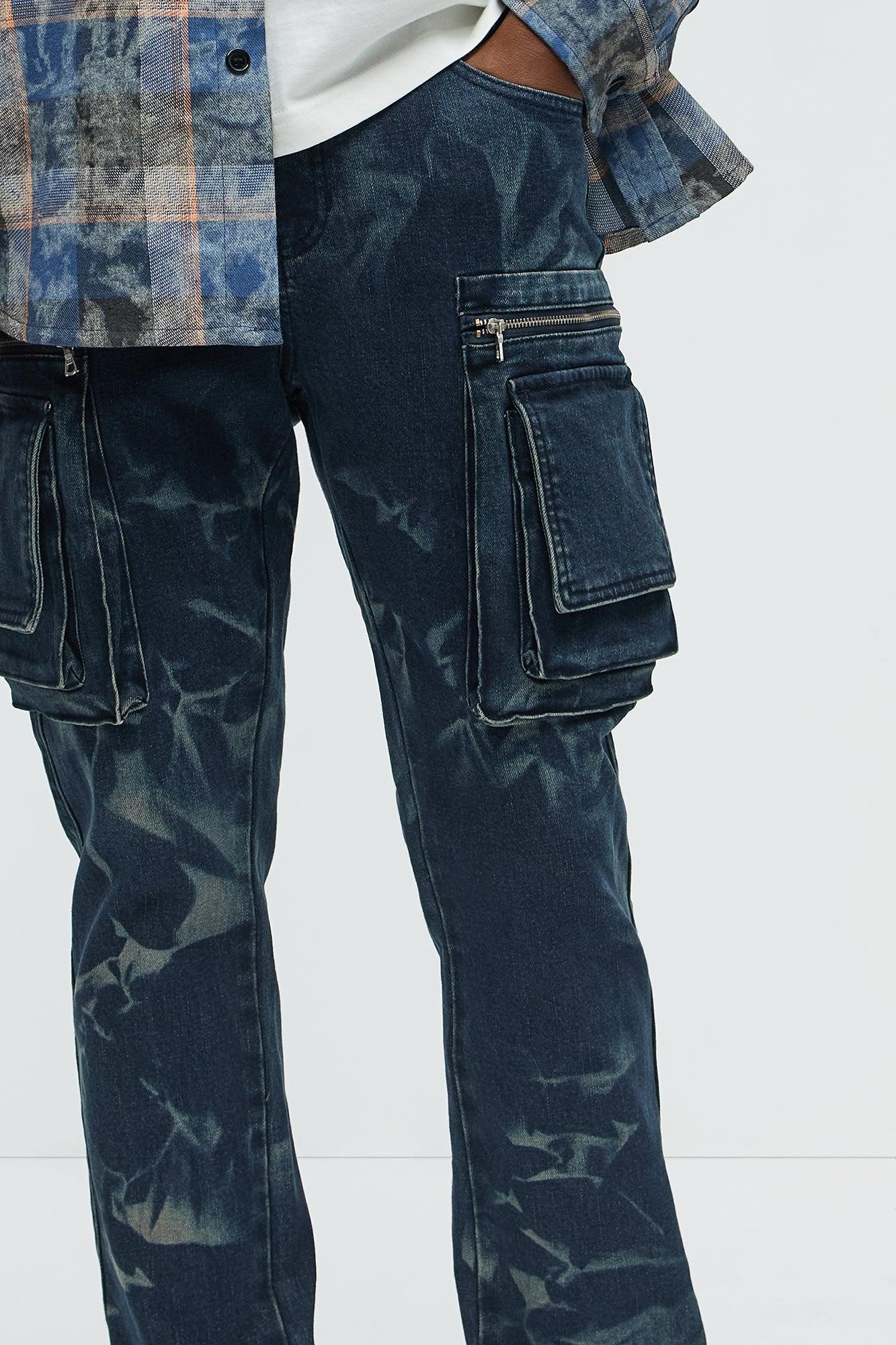 Like Smoke Stacked Skinny Jeans - Dark Wash Product Image