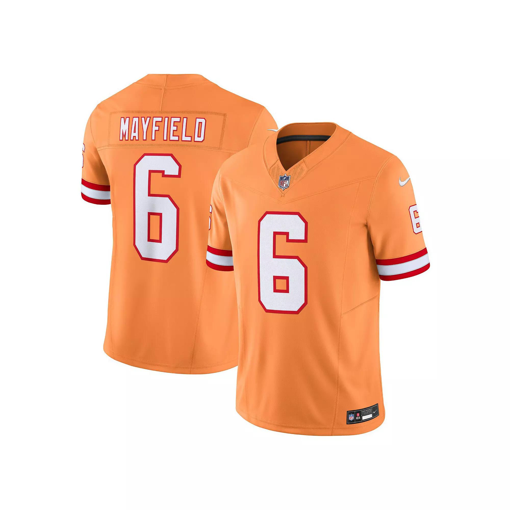 Men's Nike Baker Mayfield Orange Tampa Bay Buccaneers 2nd Alternate Vapor F.U.S.E. Limited Jersey,  Product Image