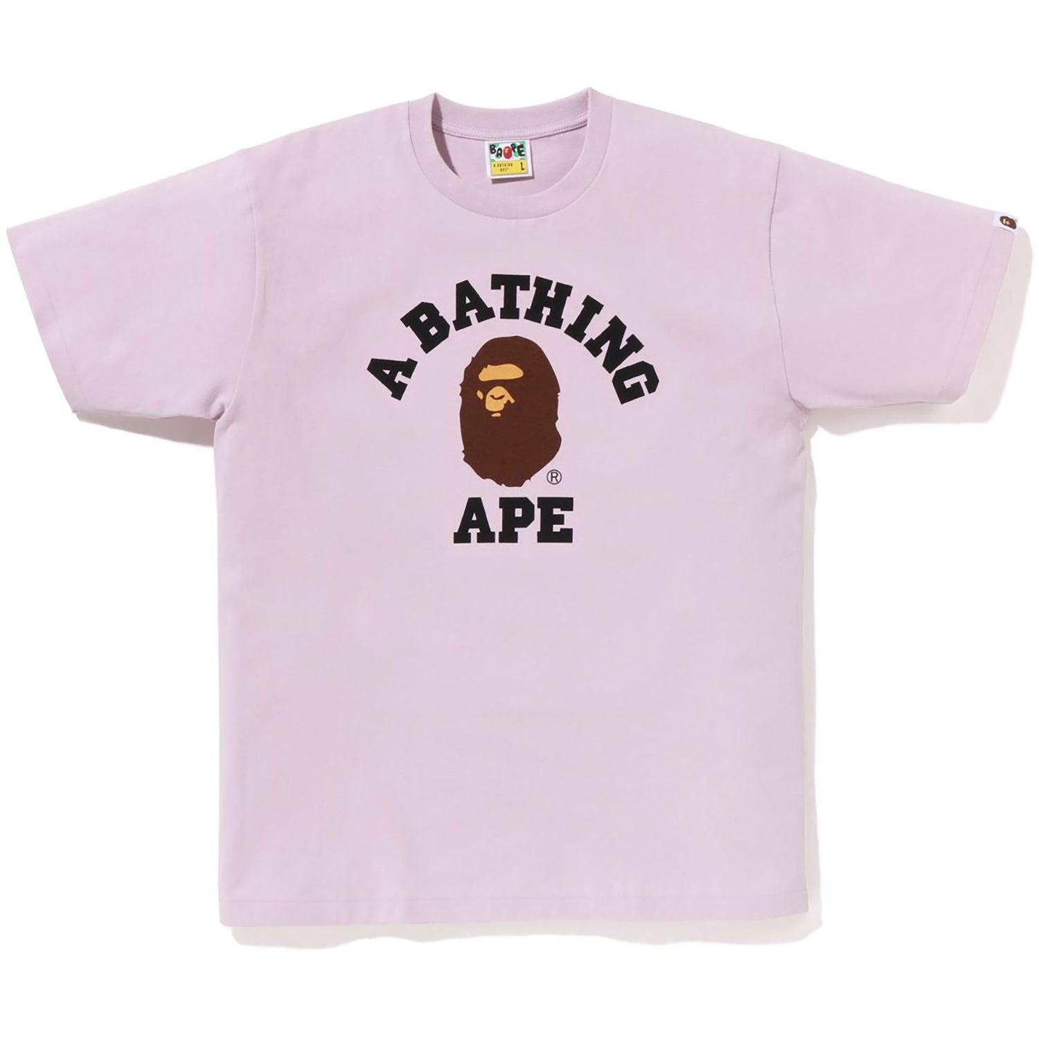 BAPE MENS PIGMENT COLLEGE T-SHIRT Male Product Image