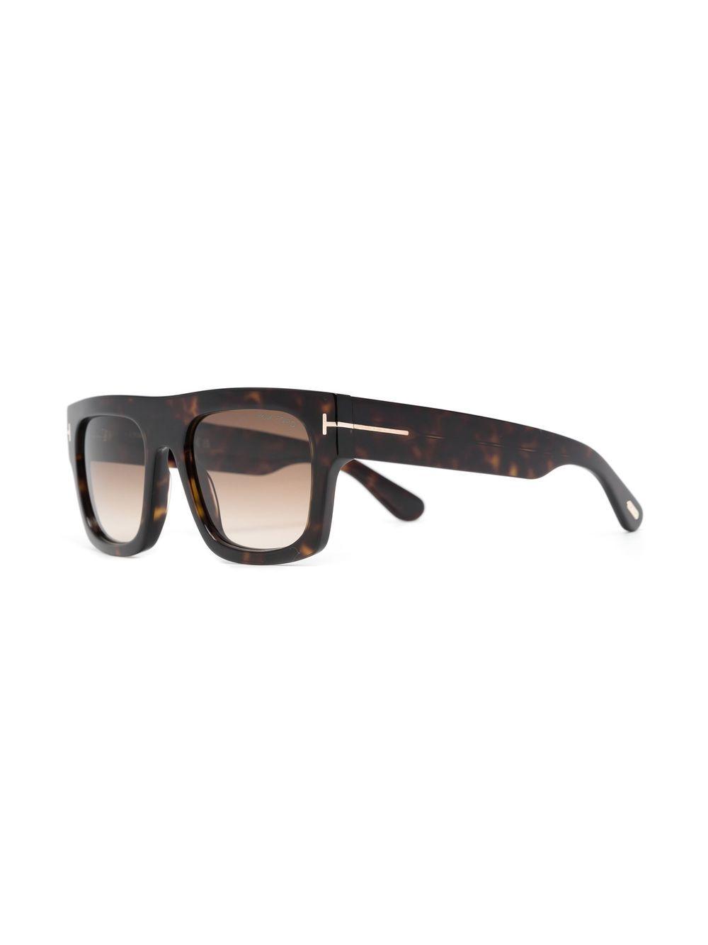 tortoiseshell square-frame sunglasses Product Image