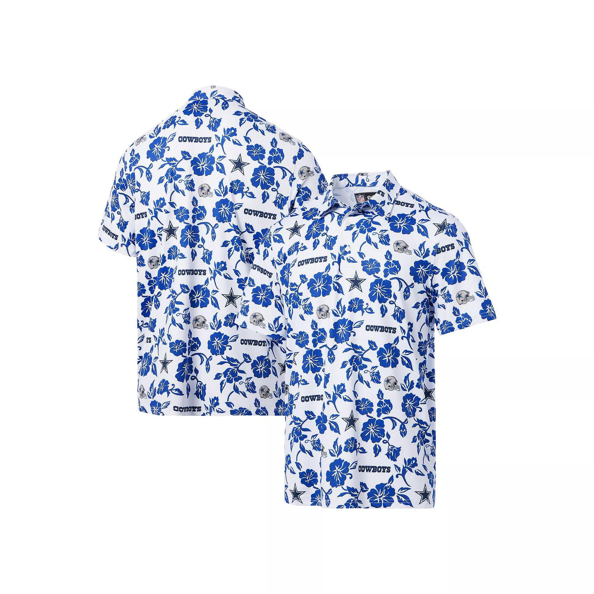 Men's Reyn Spooner White Dallas Cowboys Pua Performance Polo, Size: Large Product Image