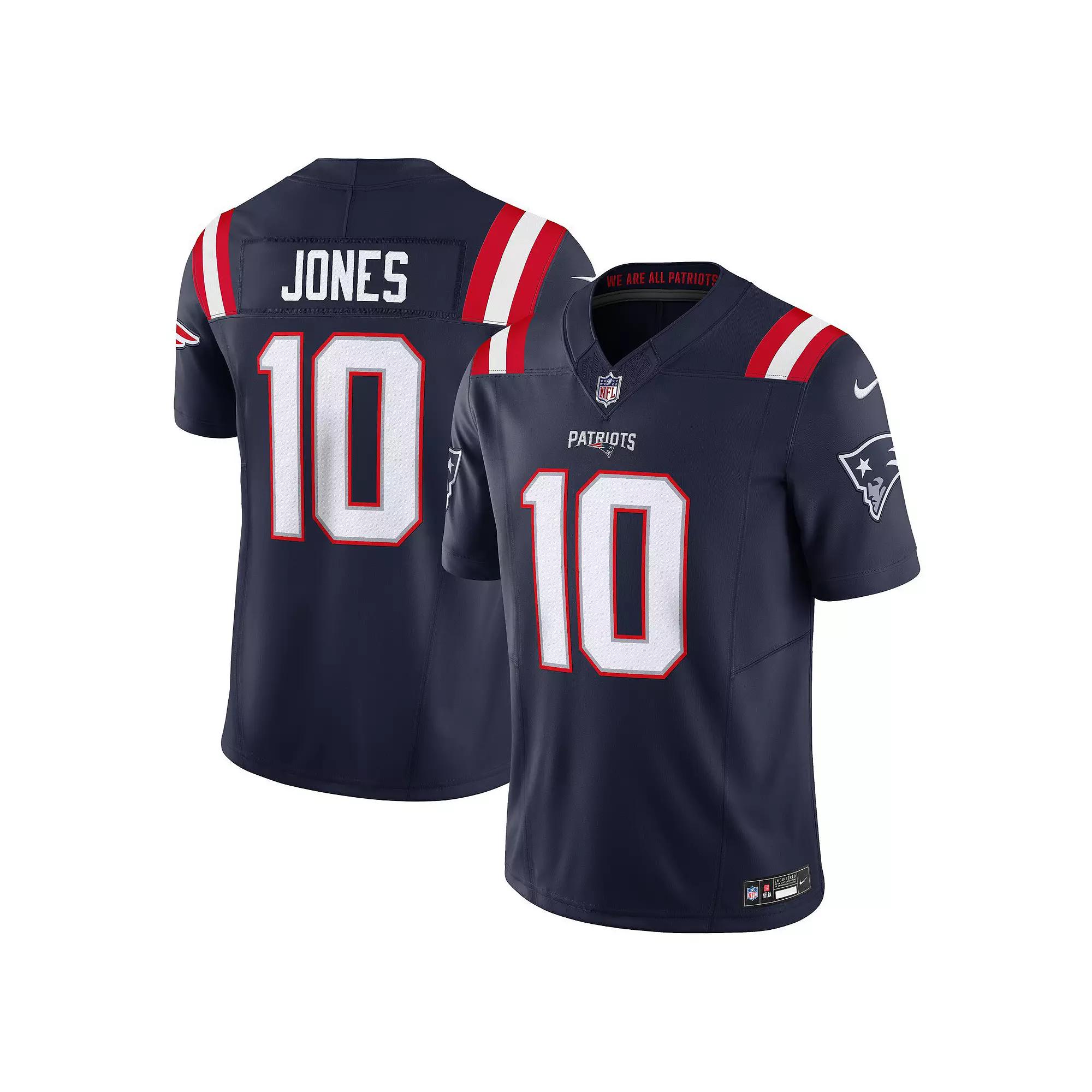 Men's Nike Mac Jones Navy New England Patriots Vapor F.U.S.E. Limited Jersey, Size: 2XL, Blue Product Image