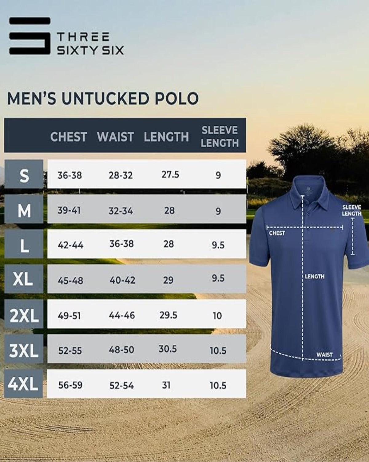 Three Sixty Six Men's Untucked Golf Polo - The Perfect Length Product Image